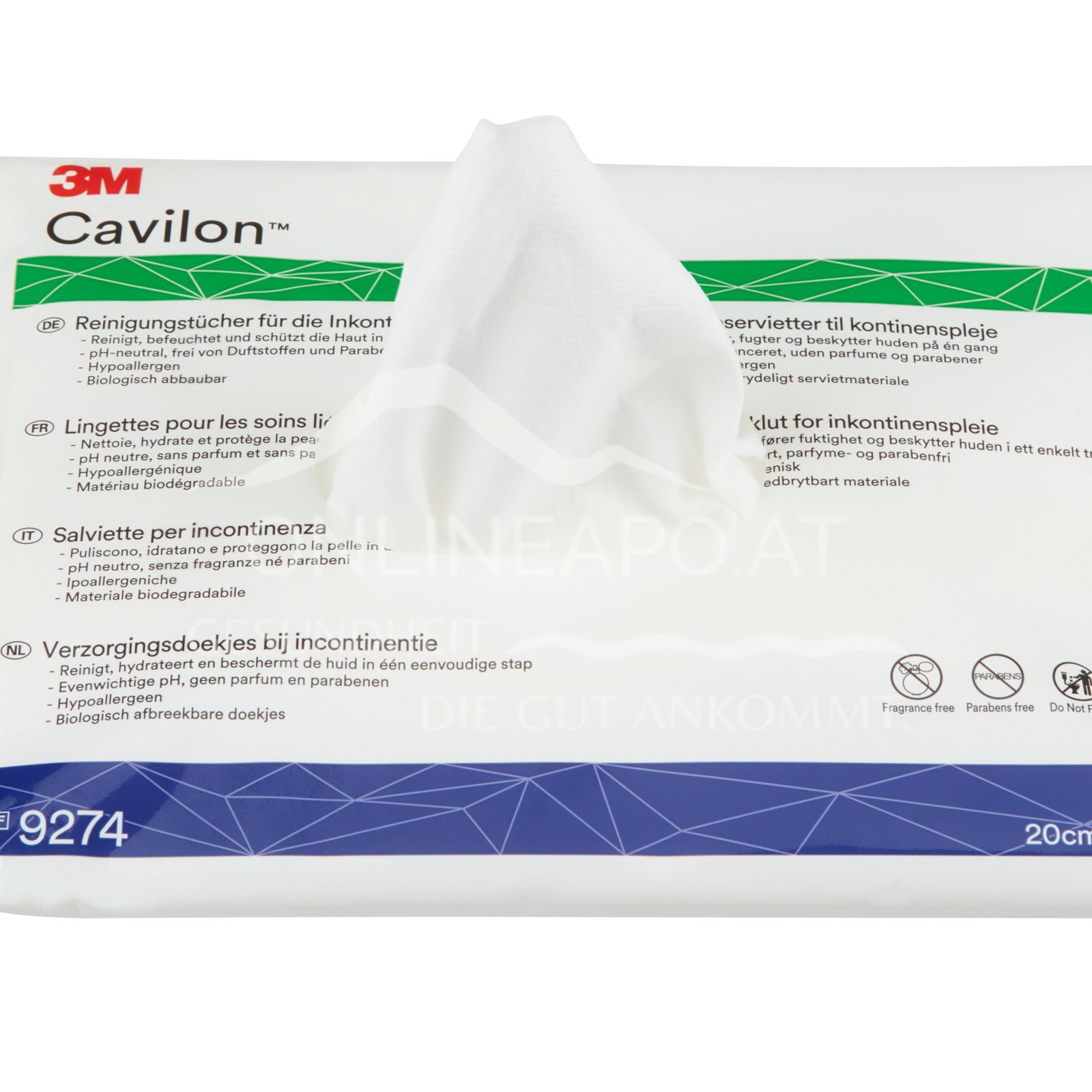 3M™ Cavilon™ Reinigungstücher für die Inkontinenzpflege 20 x 30 cm