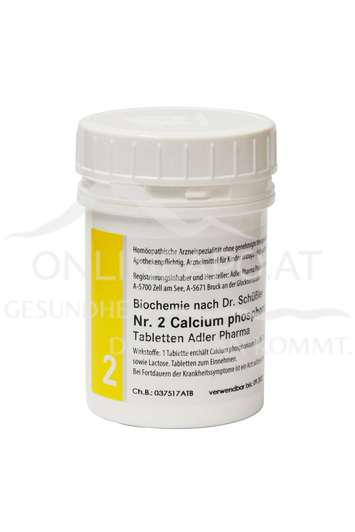 Schüßler Salz Adler Nr. 2 Calcium phosphoricum D6 Tabletten