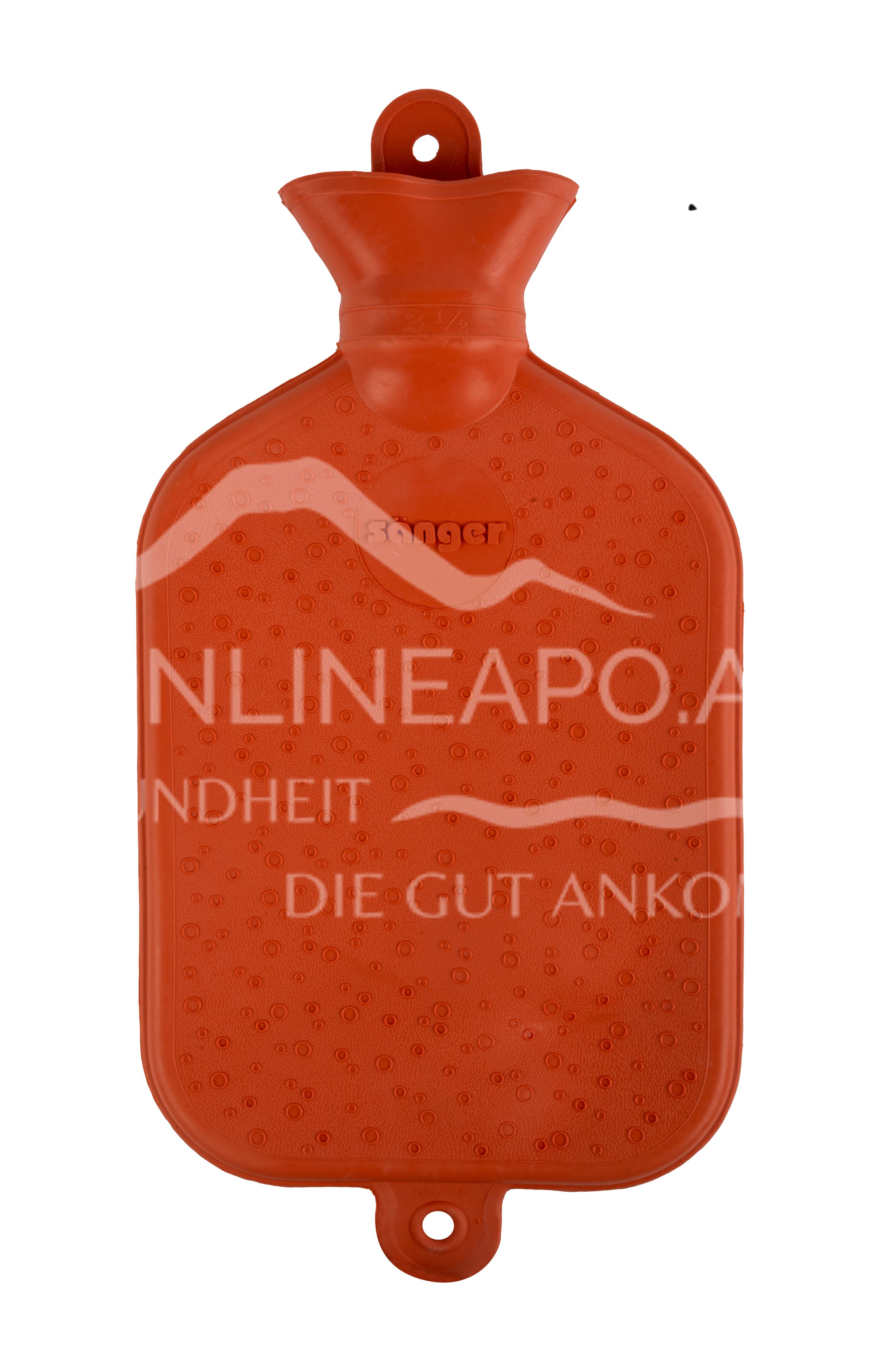 Sänger 2,0 Liter Wärmflasche, orange, 40 x 20 cm