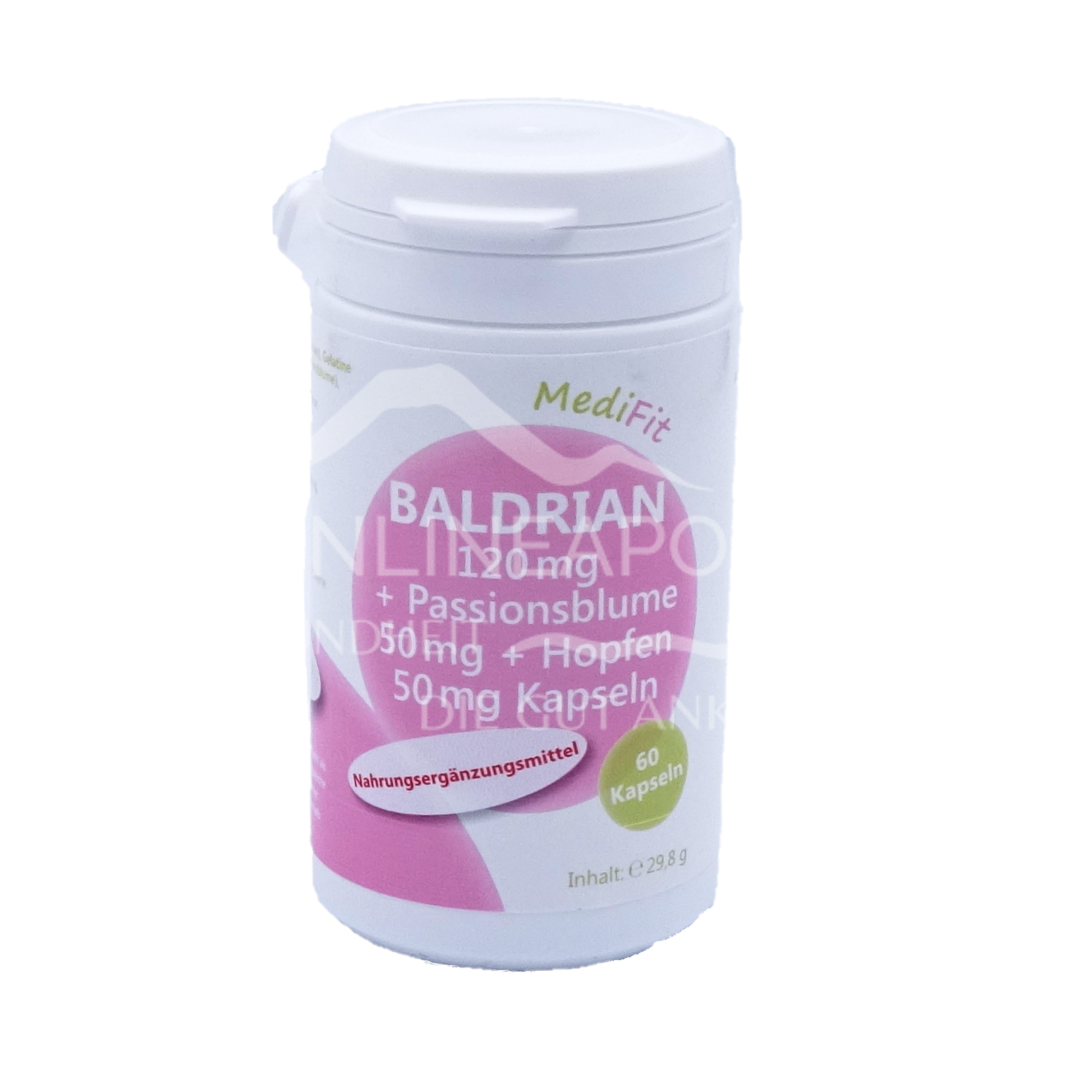 MediFit Baldrian 120 mg + Passionsblume 50 mg + Hopfen 50 mg Kapseln