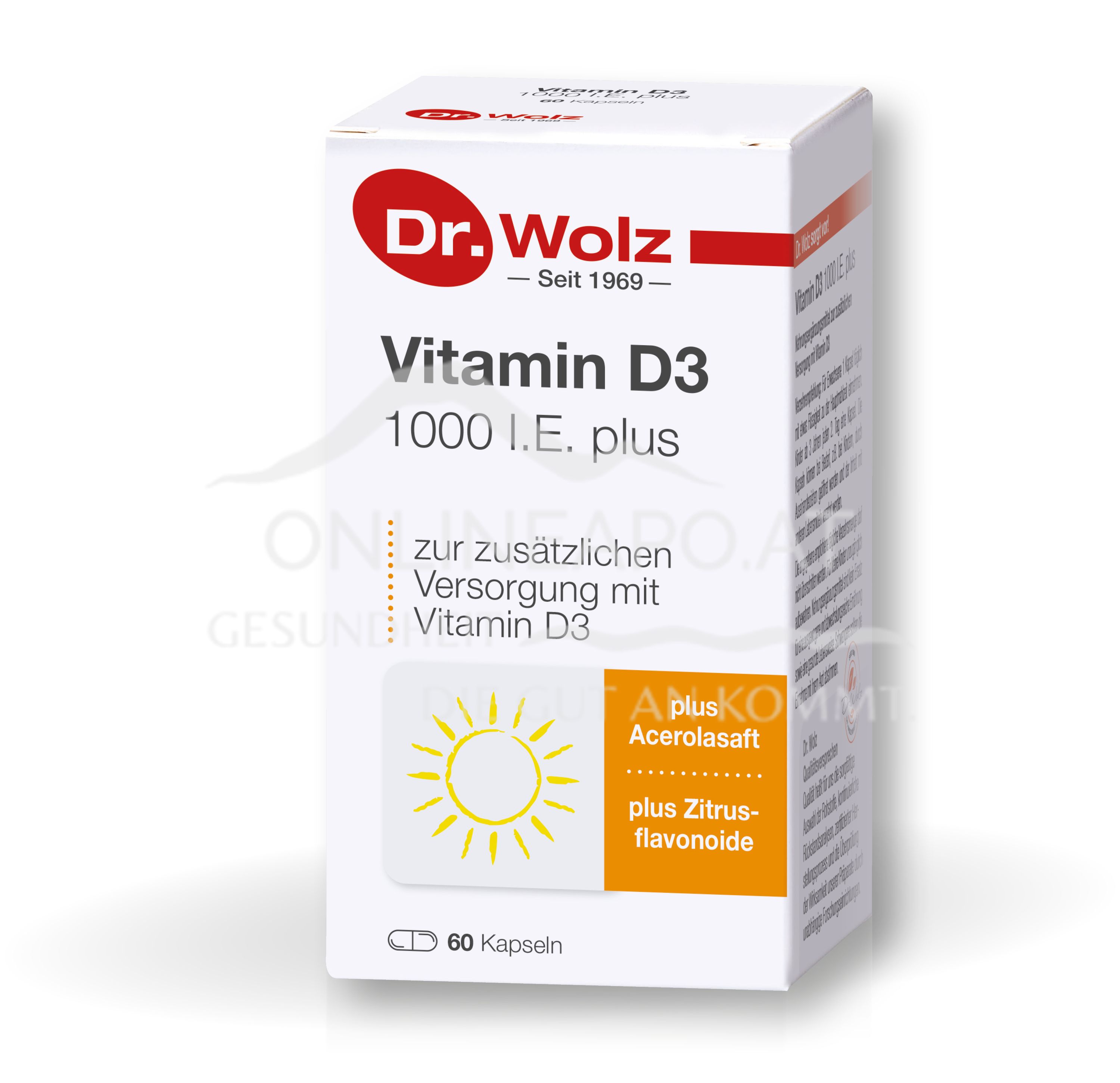 Dr. Wolz Vitamin D3 1000 I.E. plus Kapseln