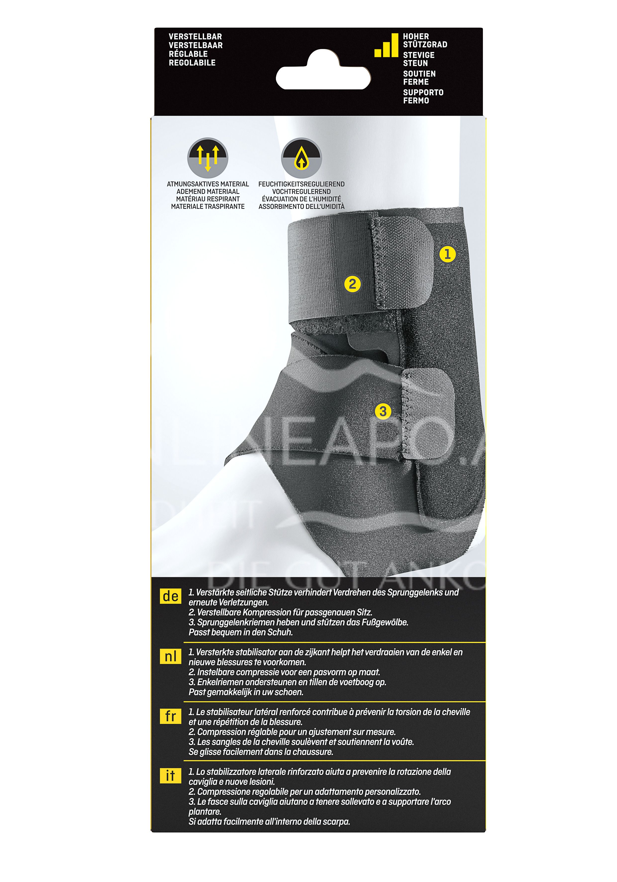 3M FUTURO™ Stabilisierende Sprunggelenk-Bandage anpassbar 46645, Verstellbar SPORT (20.3 - 25.4 cm)
