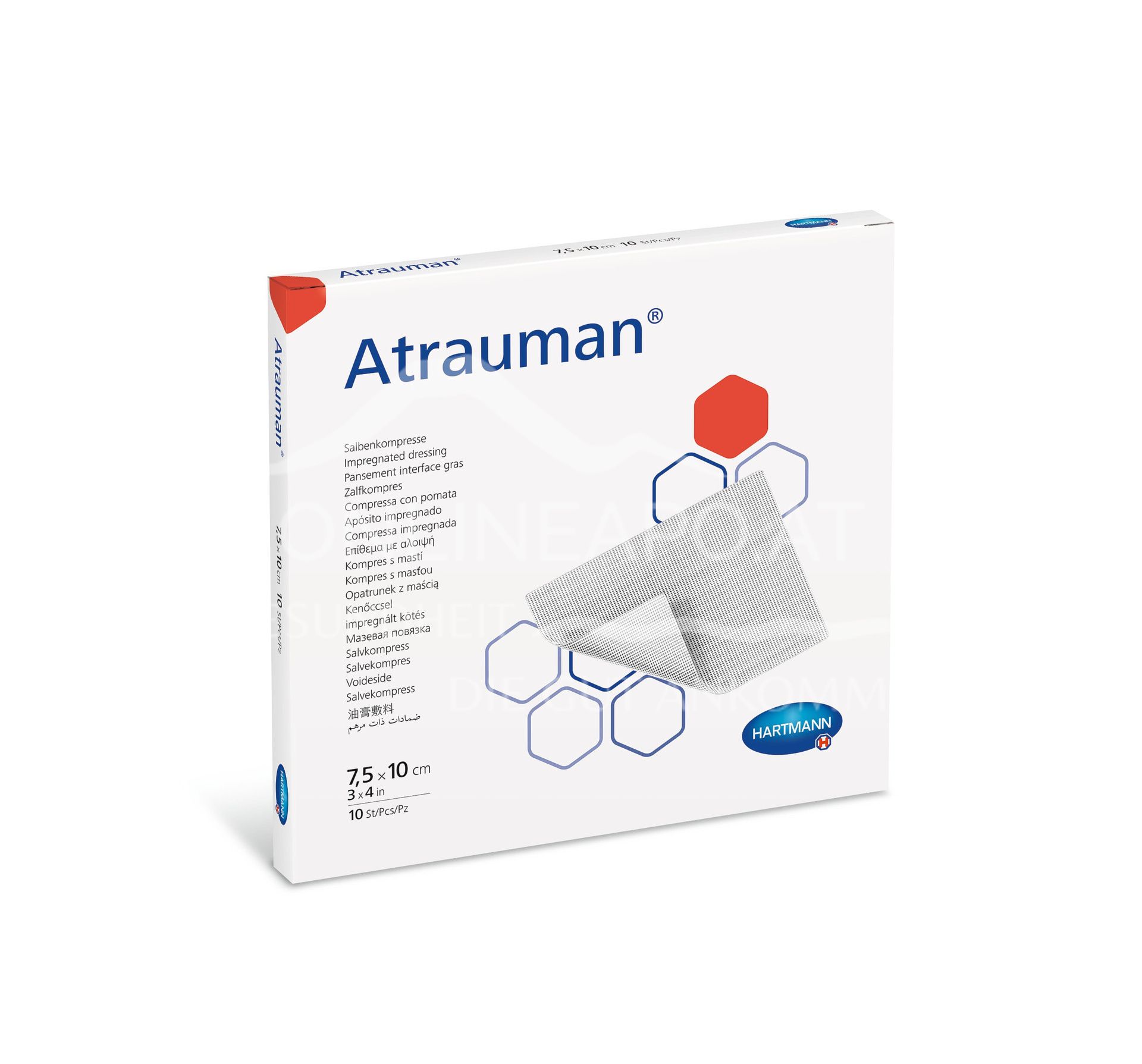 Atrauman® Salbenkompressen steril, 7,5 x 10 cm