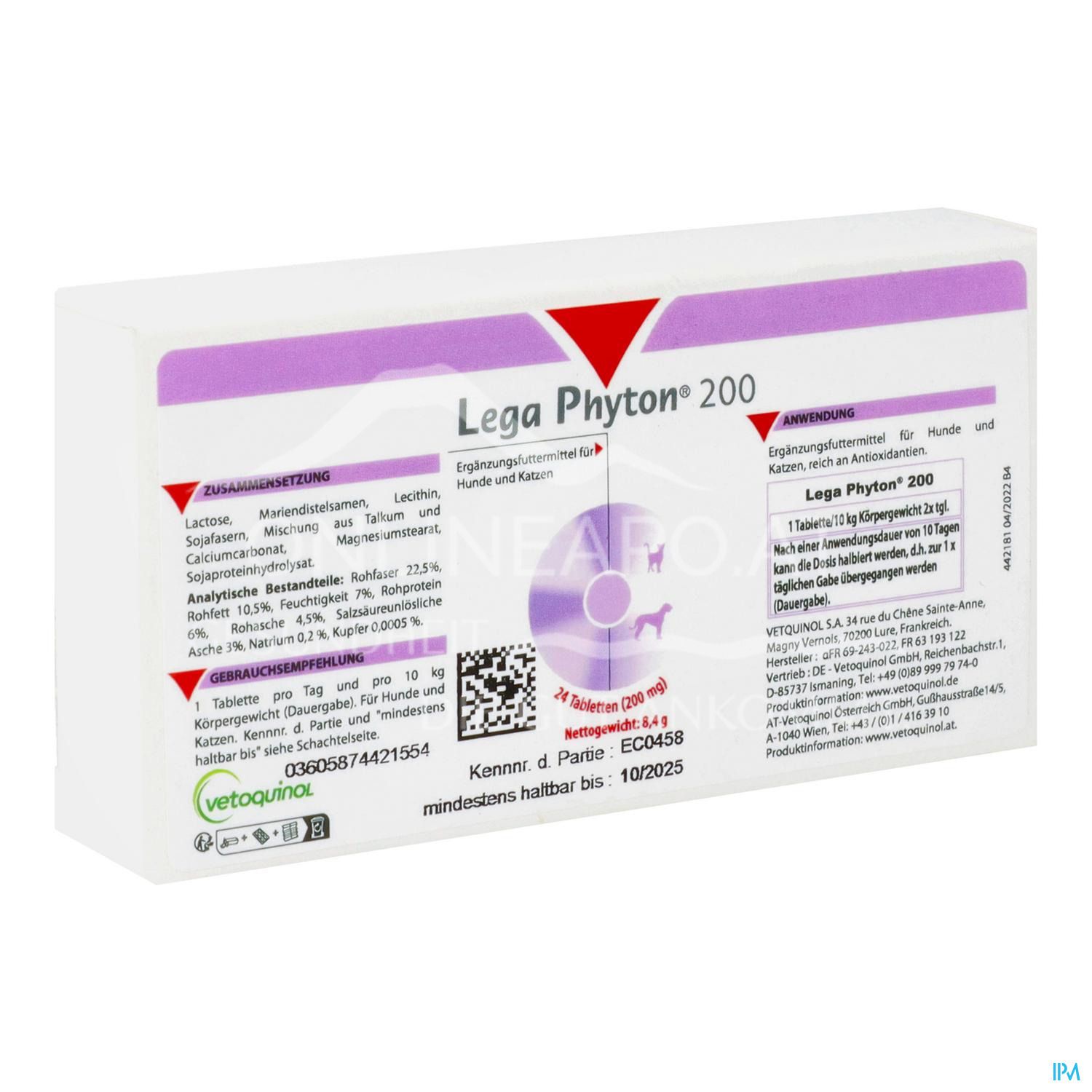 Lega Phyton® 200 Tabletten für Hunde und Katzen