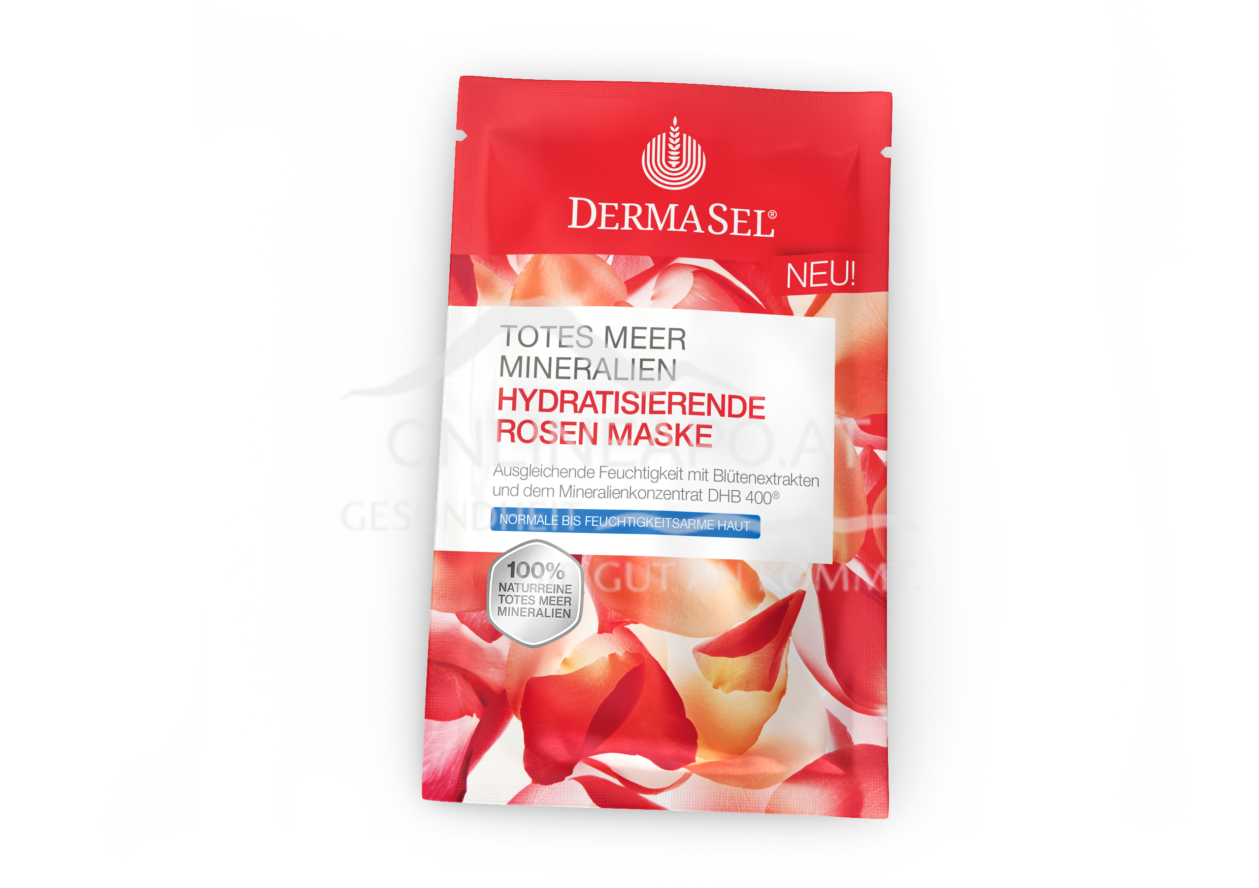 DermaSel® Totes Meer Mineralien Hydratisierende Rosen Maske