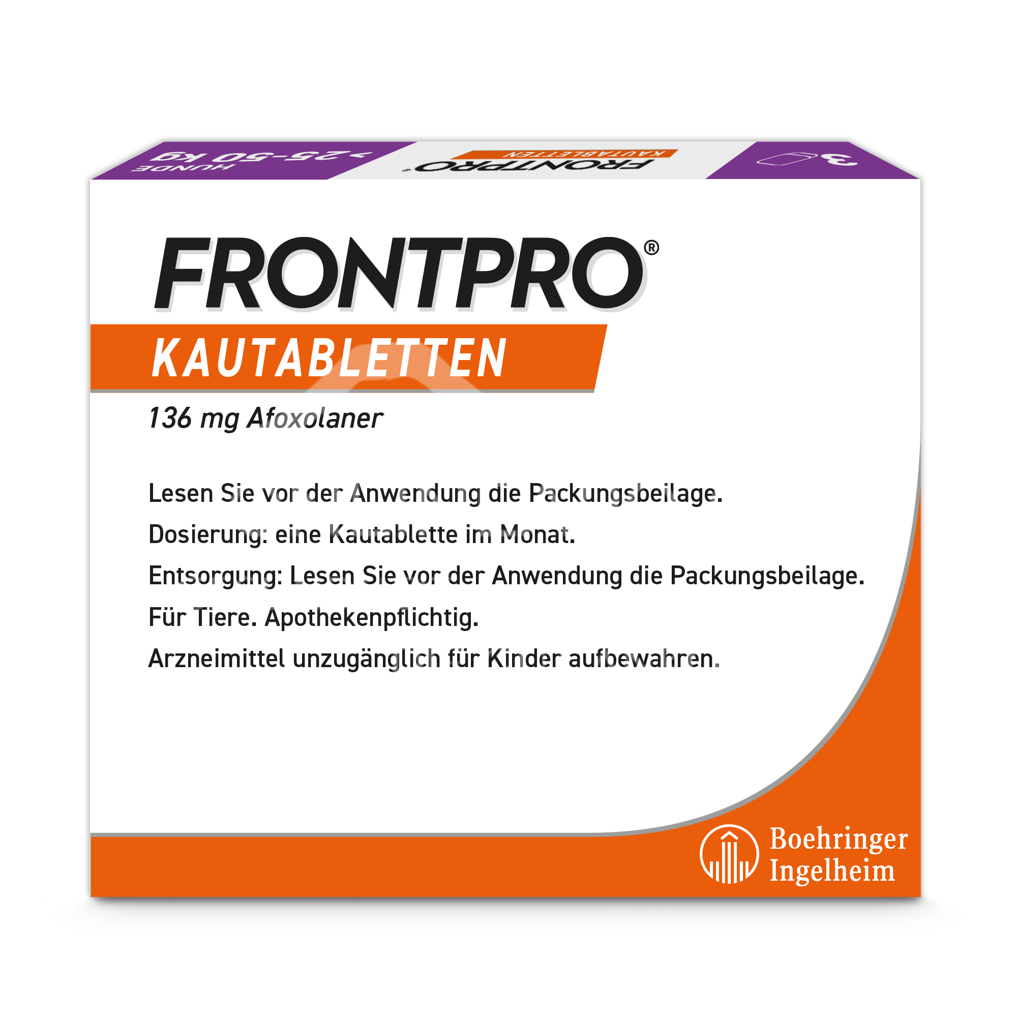 FRONTPRO® 136 mg Kautabletten für Hunde > 25 - 50 kg