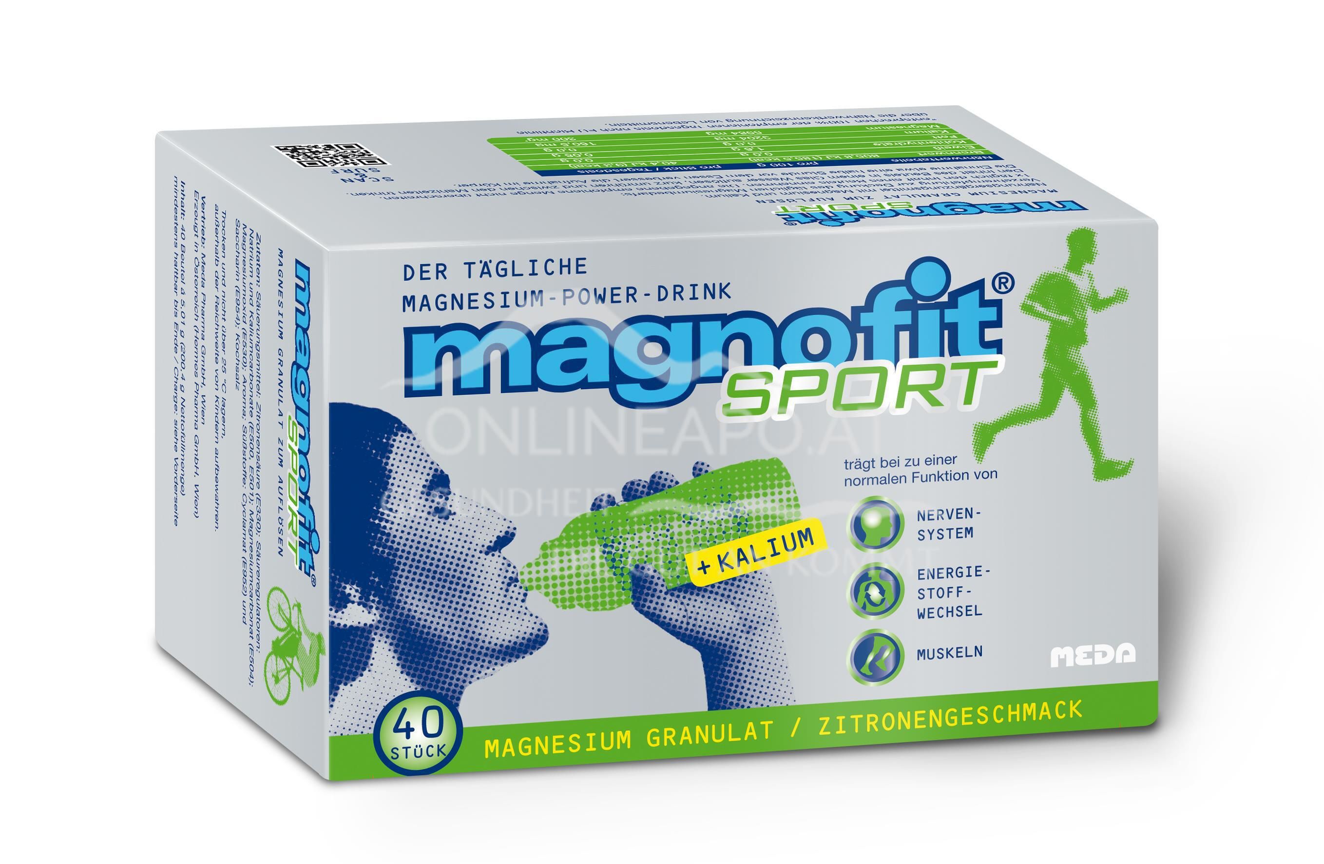 Magnofit Sport Magnesium Granulat zum Auflösen