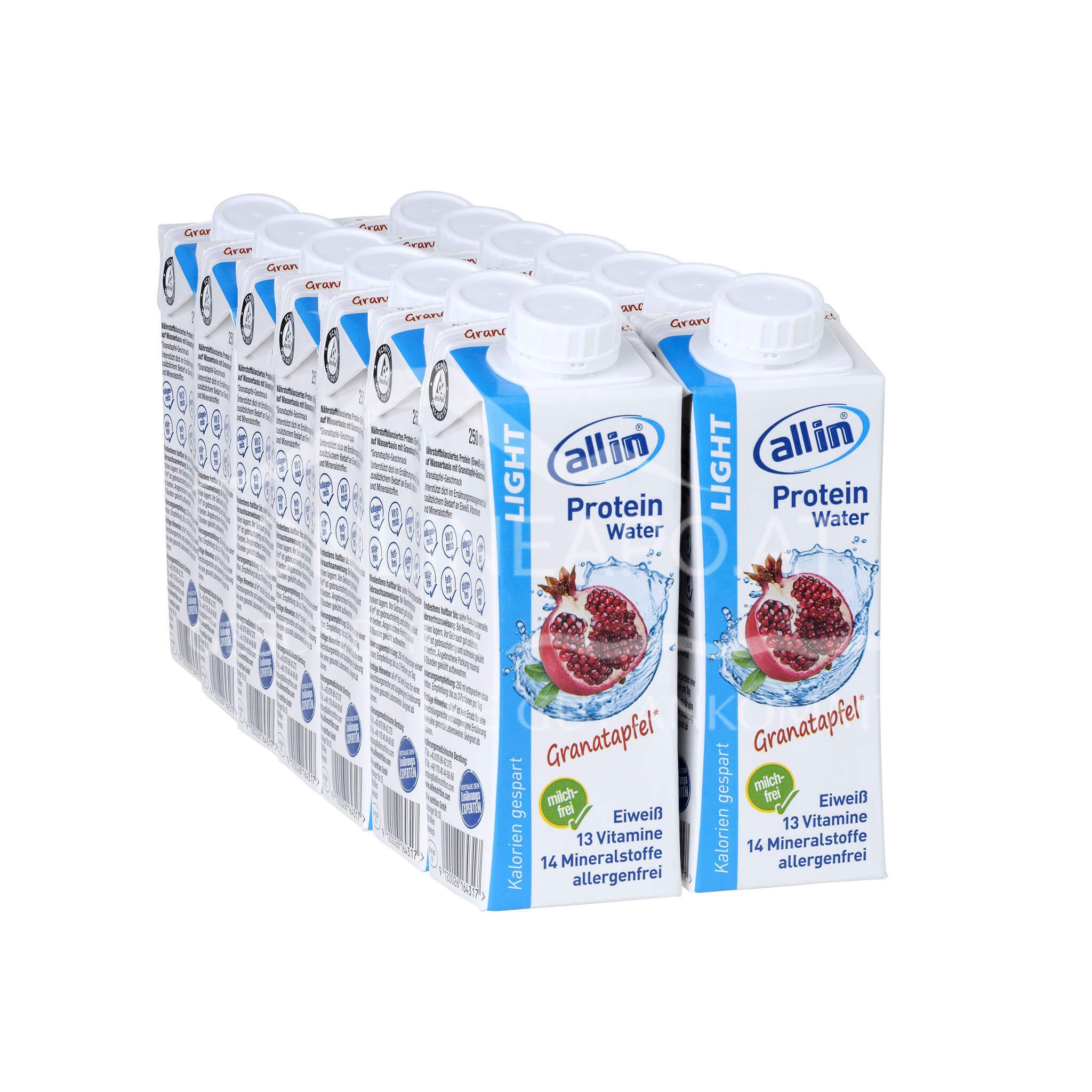 all in® LIGHT Protein Water Granatapfel (14 x 250 ml)