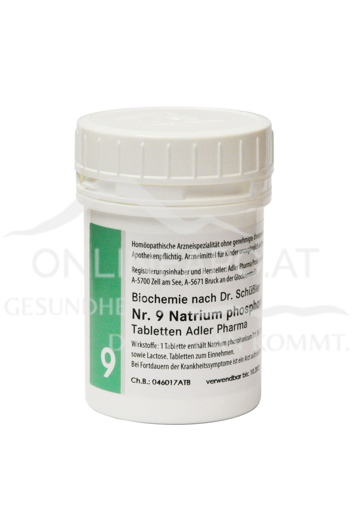 Schüßler Salz Adler Nr. 9 Natrium phosphoricum D6 Tabletten