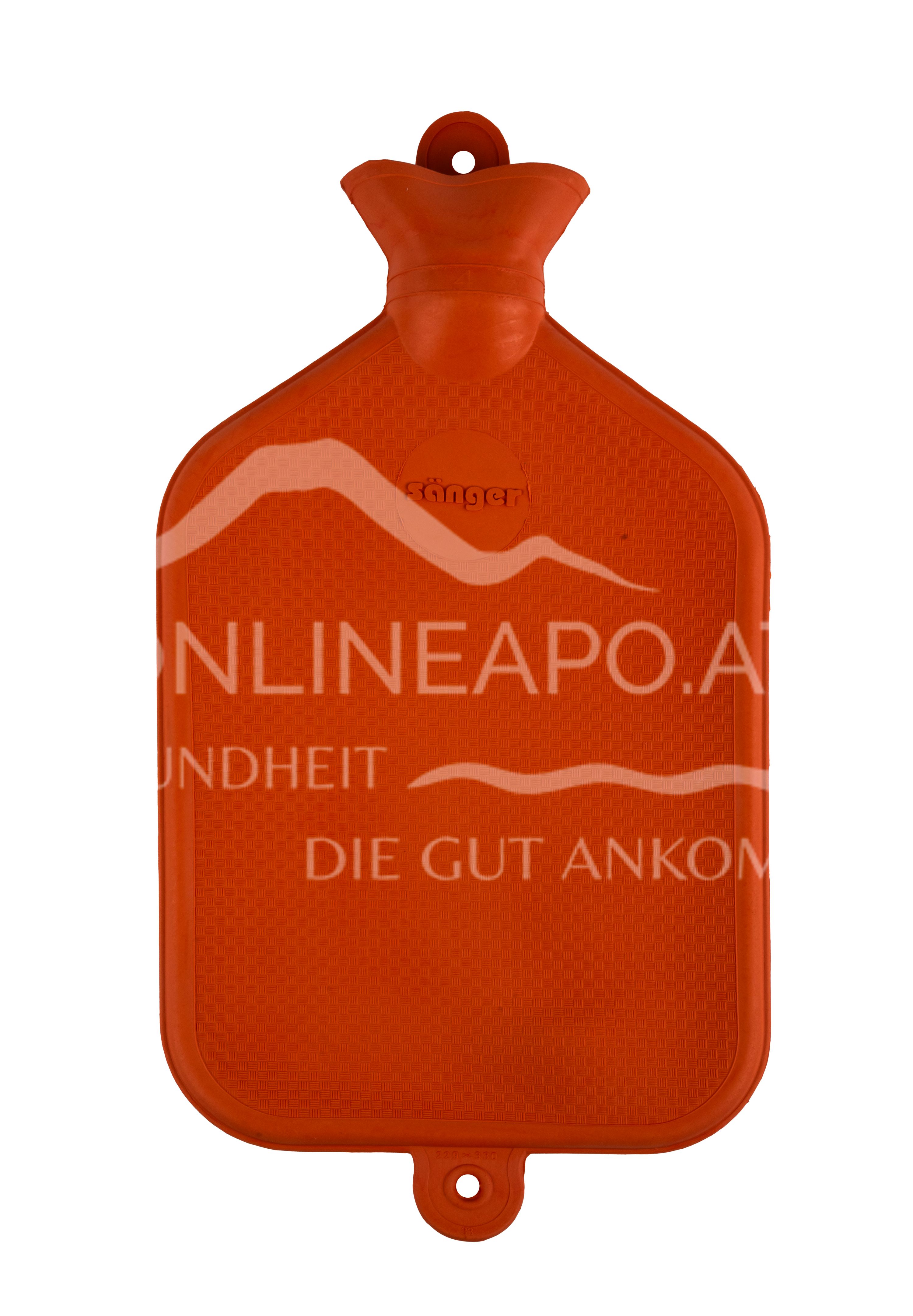 Sänger 3 Liter Wärmflasche, orange, 45 x 23,5 cm