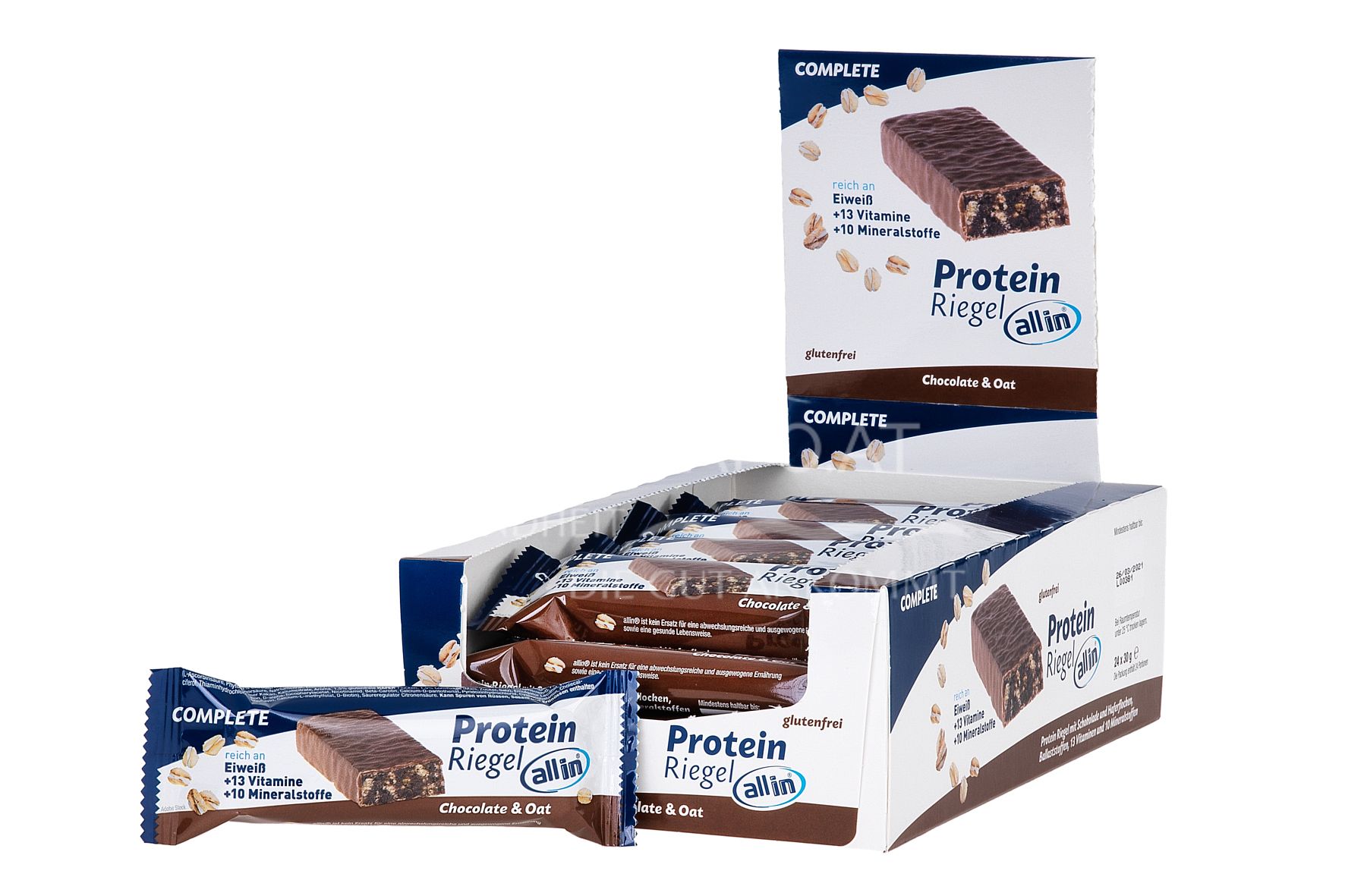all in® COMPLETE Protein Riegel Chocolate & Oat (24 x 30g)