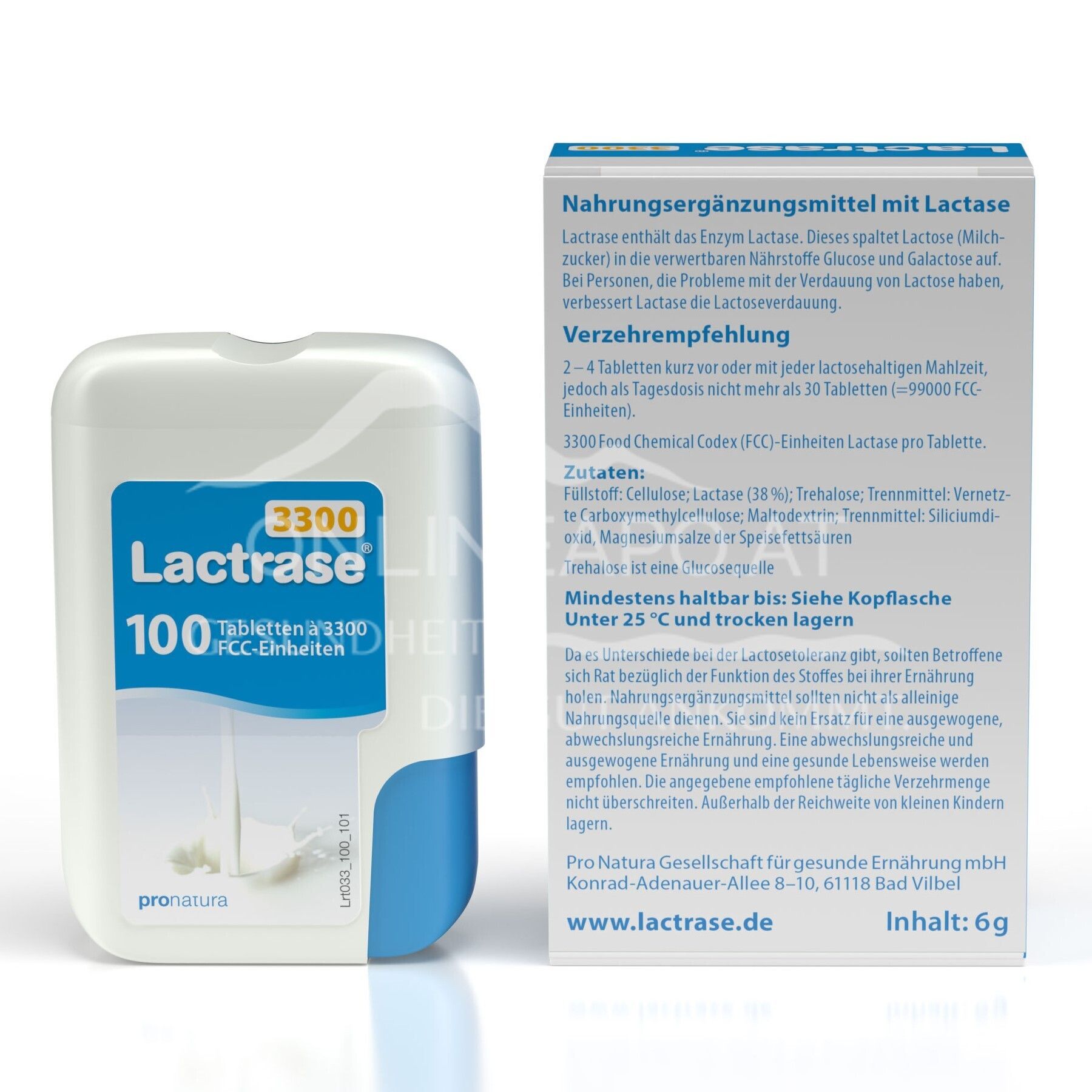 Lactrase® 3300 FCC Tabletten Spender