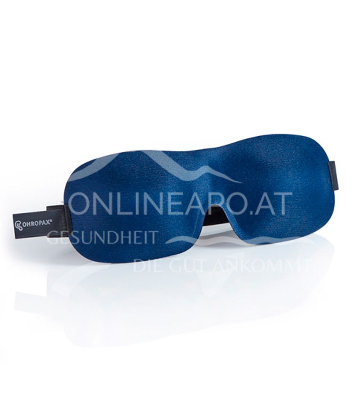 Ohropax Schlafmaske 3D Blau mit Aufbewahrungsbeutel