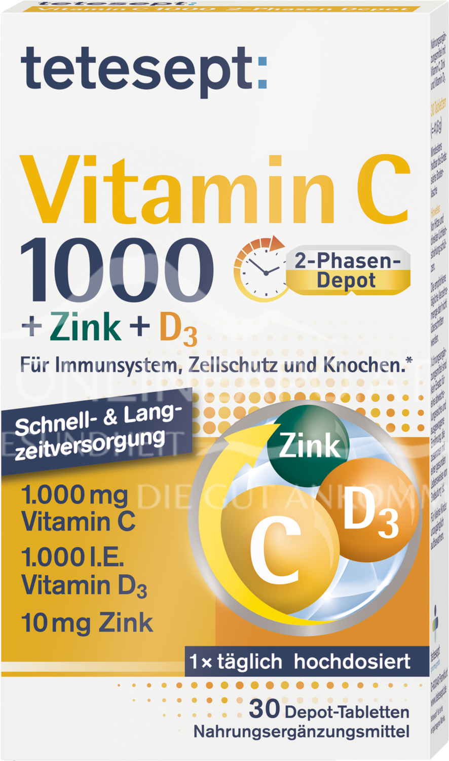 tetesept Vitamin C 1000 + Zink + D3 Tabletten