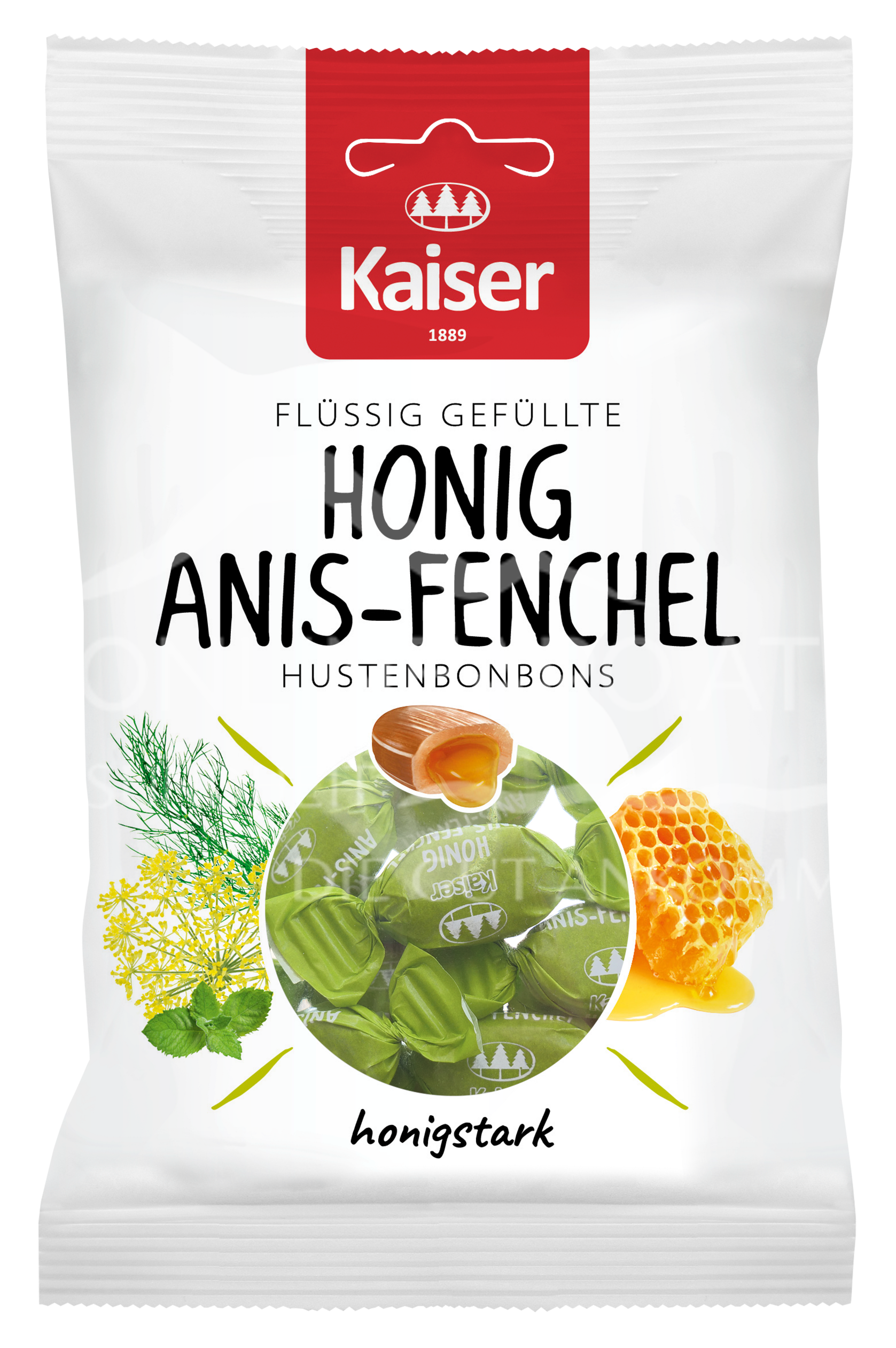 Kaiser Honig Anis-Fenchel Hustenbonbons flüssig gefüllt mit Honig