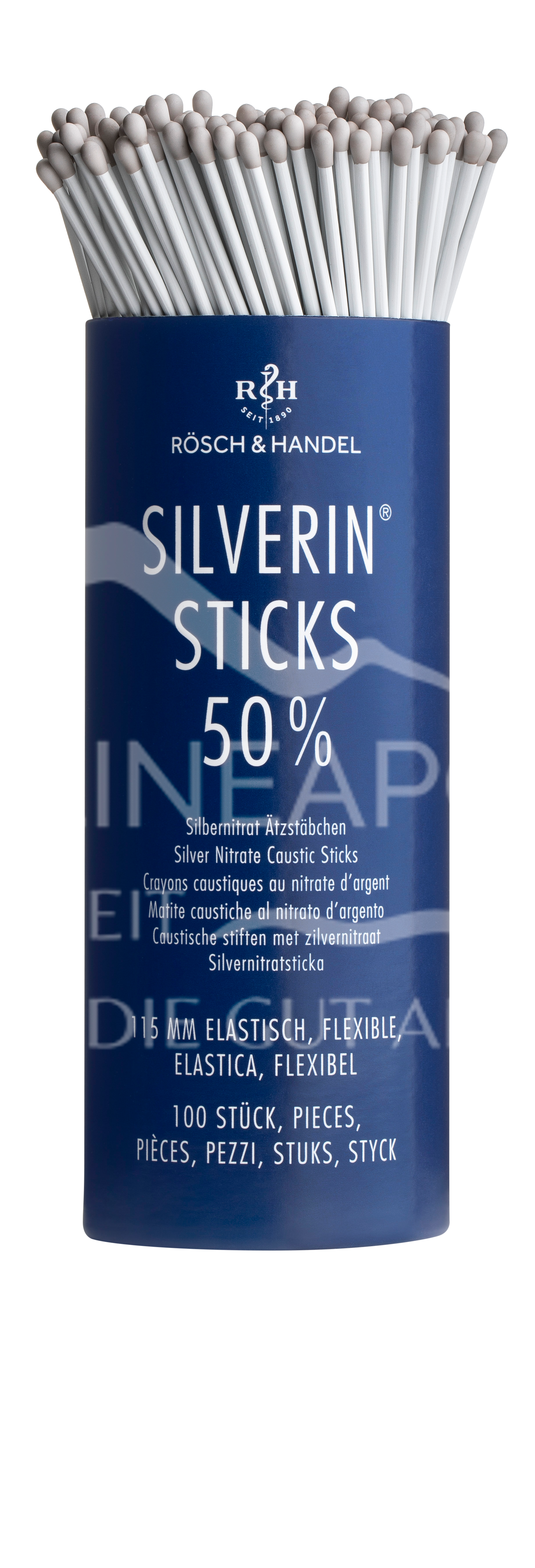 Silverin Silbernitrat Ätzstäbchen 50% 115mm elastisch