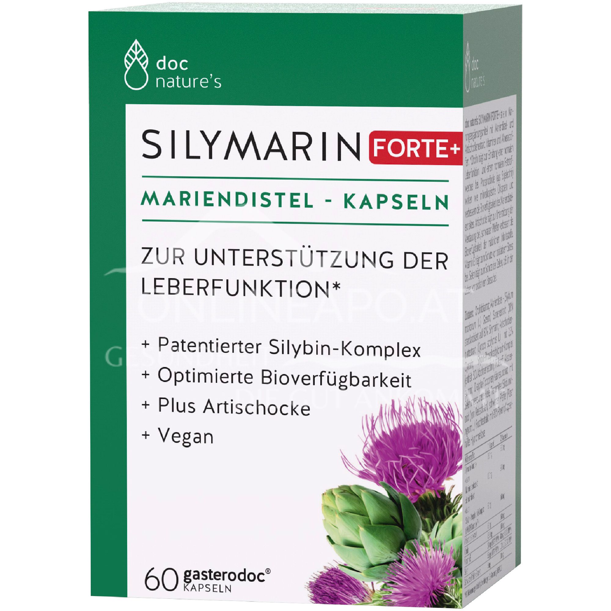 gasterodoc® SILYMARIN FORTE+ Mariendistel-Kapseln