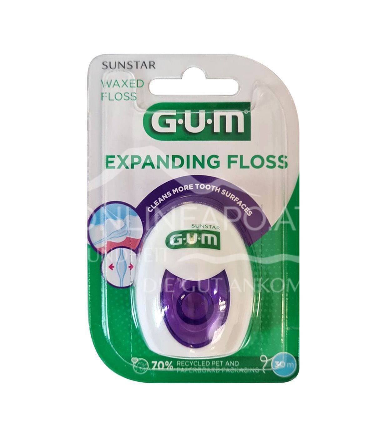 GUM® EXPANDING FLOSS Zahnseide - leicht gewachst