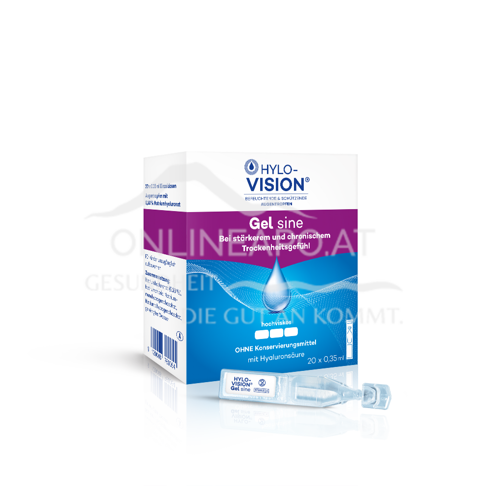 Hylo-Vision® Gel sine Augentropfen Einzeldosen