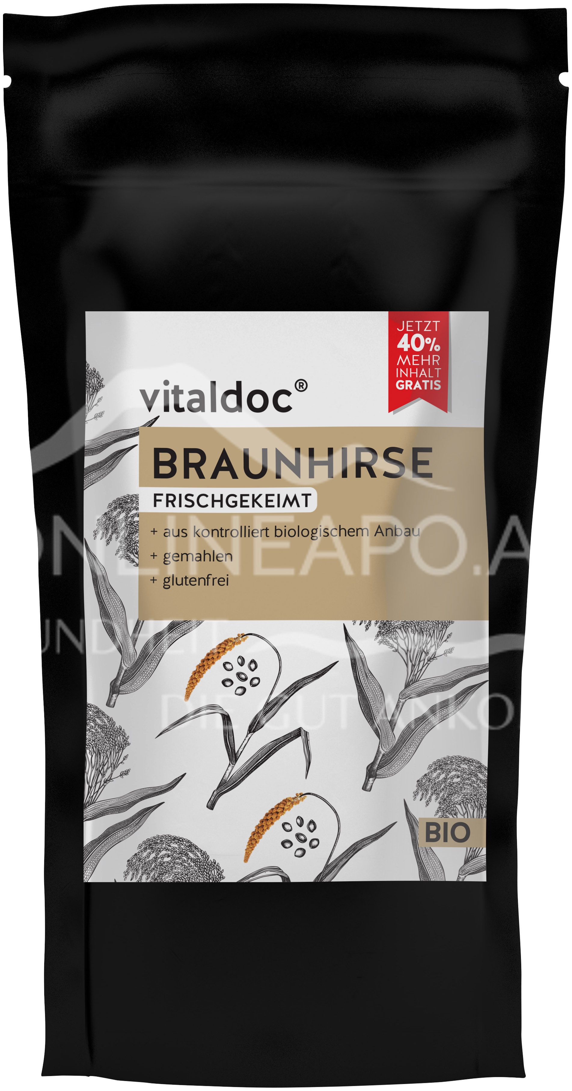 vitaldoc® BIO Braunhirse, frischgekeimt