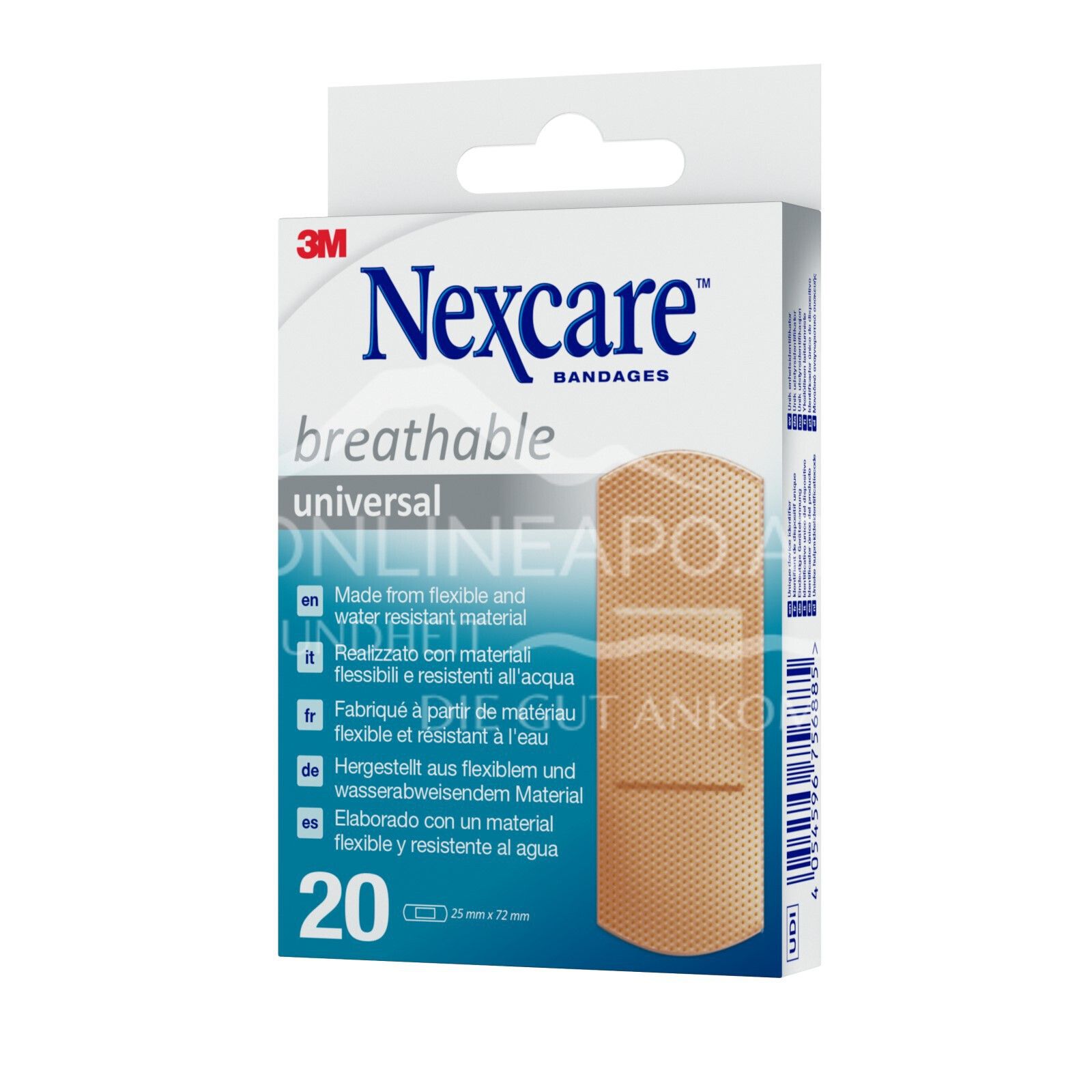 3M Nexcare™ Breathable Universal Pflaster, 25 x 72 mm