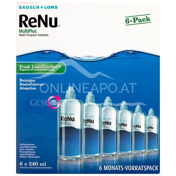 ReNu MultiPlus Fresh Lens Comfort All-in-One Pflegemittel 6-Monatspack