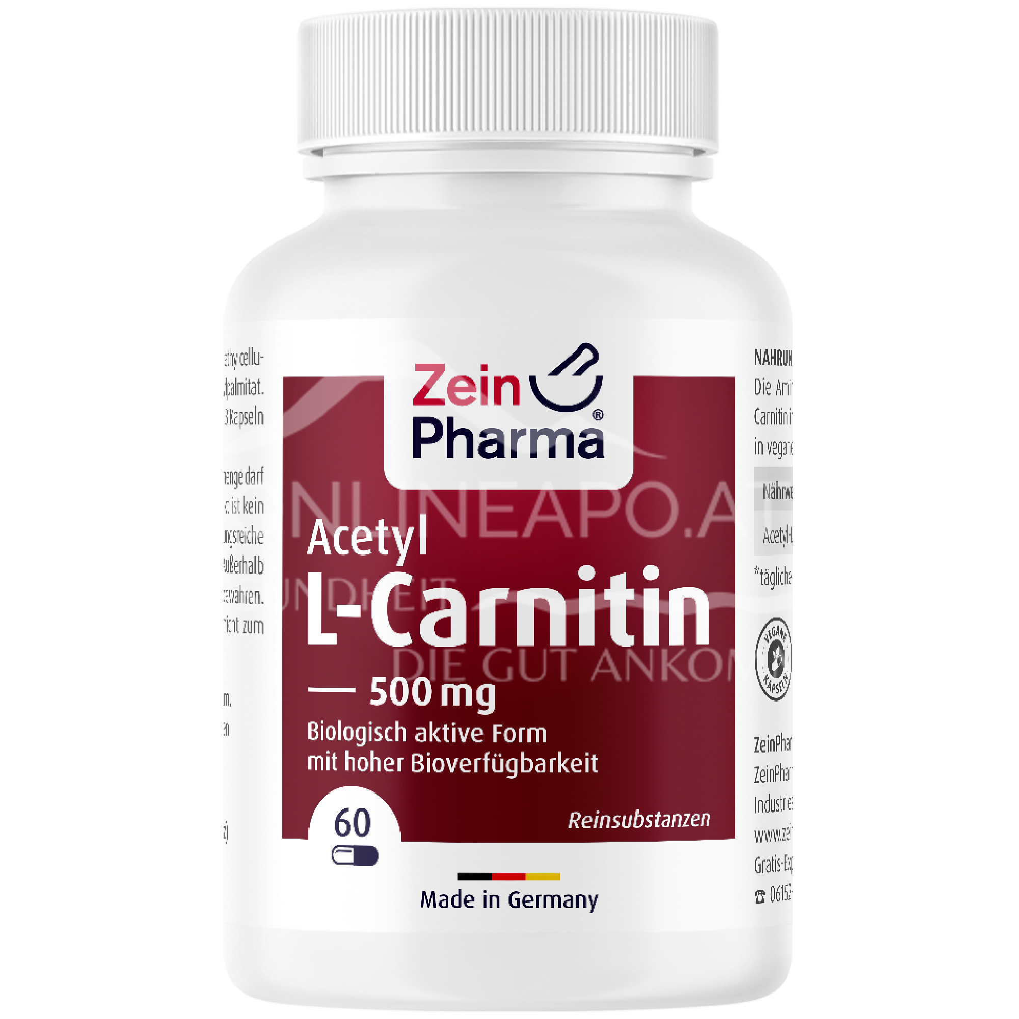 ZeinPharma Acetyl-L-Carnitin Kapseln 500 mg