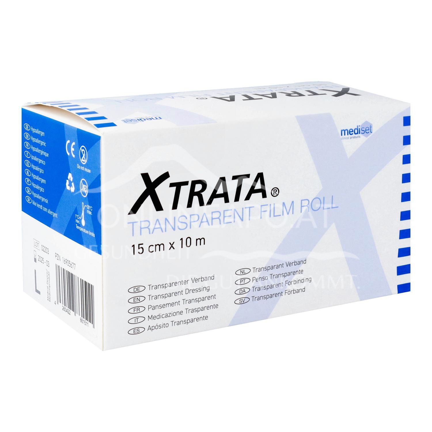 Xtrata® Transparenter Filmverband Rolle 15 cm x 10 m