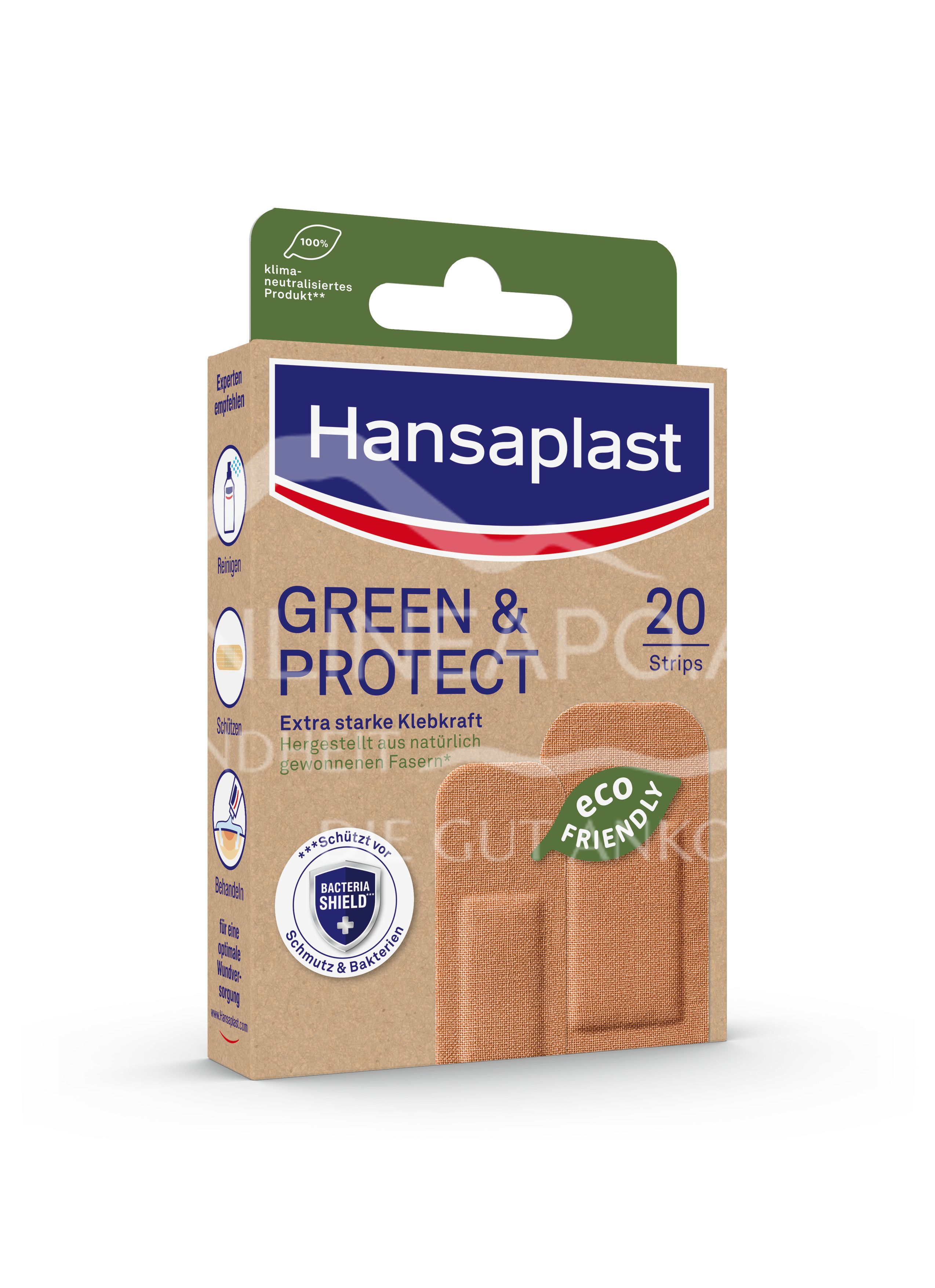 Hansaplast GREEN & PROTECT Pflaster Strips