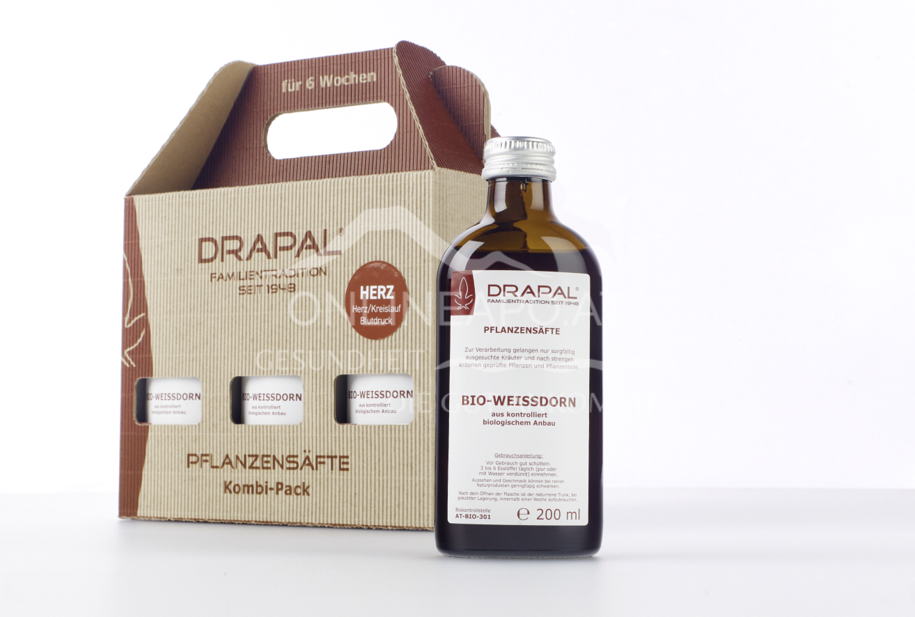 DRAPAL® Pflanzensäfte Kombi-Pack - Herz 6 x 200 ml