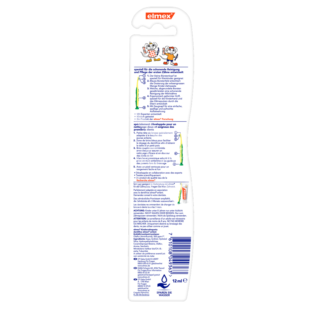 elmex® Lern-Zahnbürste inkl. 12ml Kinder-Zahnpasta