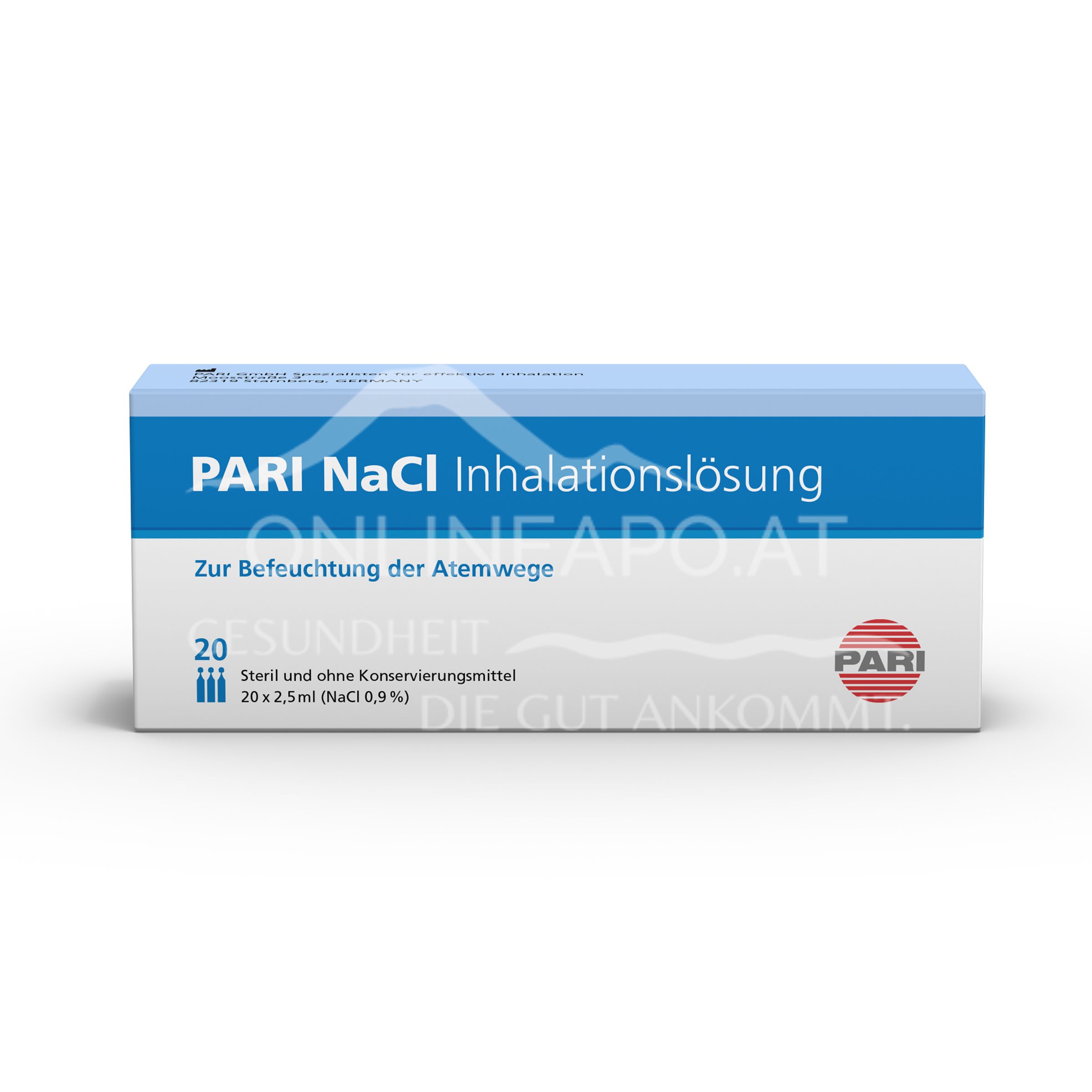 PARI NaCl 0,9% Inhalationslösung 20 x 2,5 ml