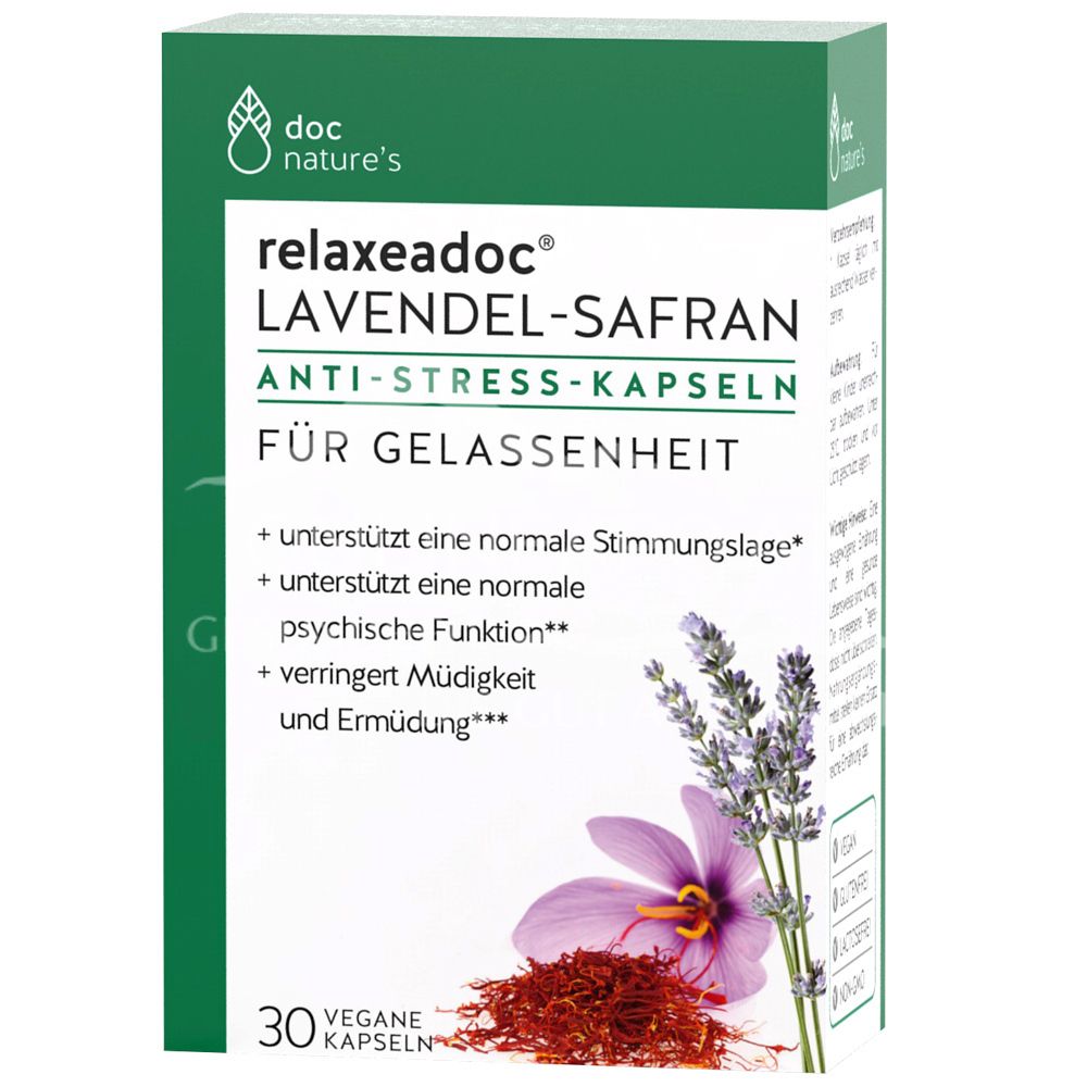 doc nature’s Lavendel-Safran Anti-Stress Kapseln