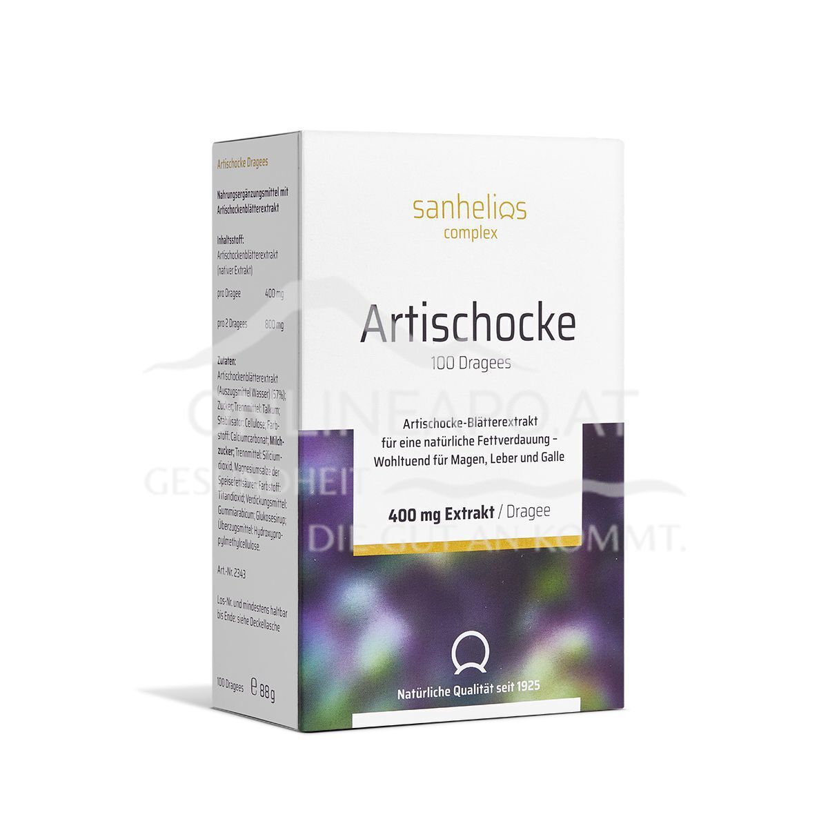 Sanhelios® 400mg Artischocke Dragees