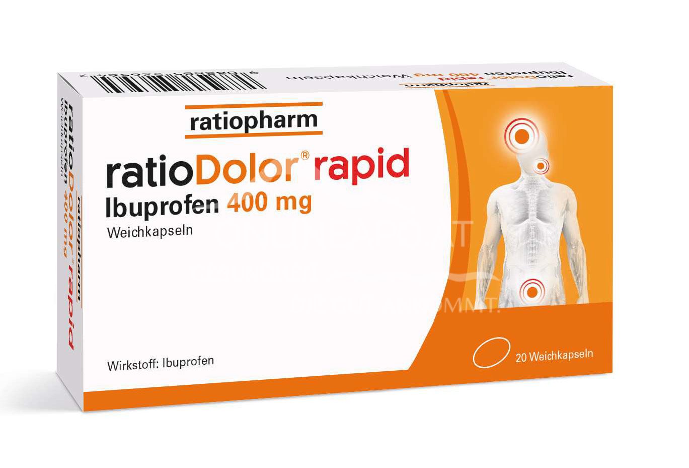 ratioDolor® rapid Ibuprofen 400 mg Weichkapseln