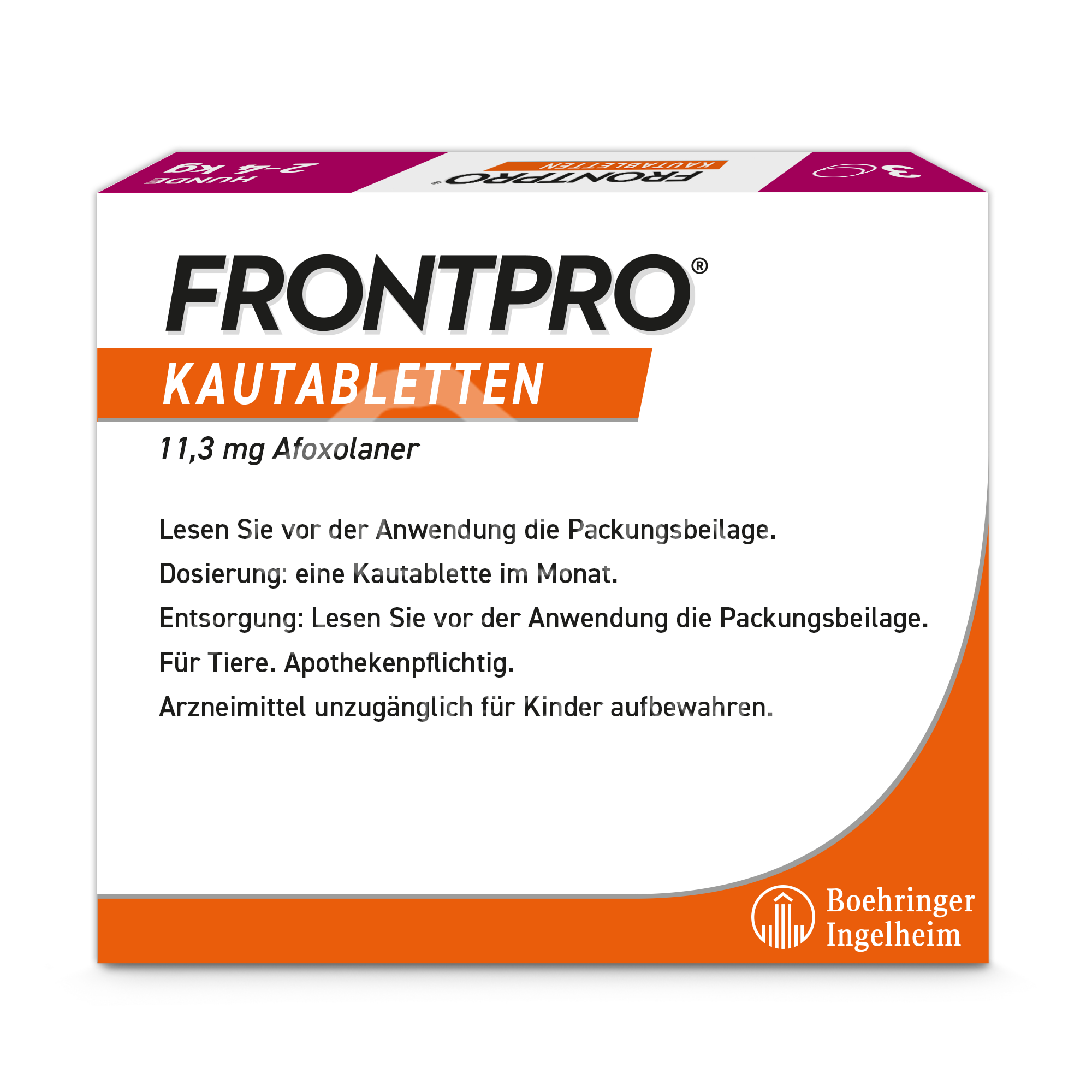 FRONTPRO® 11 mg Kautabletten für Hunde 2 - 4 kg