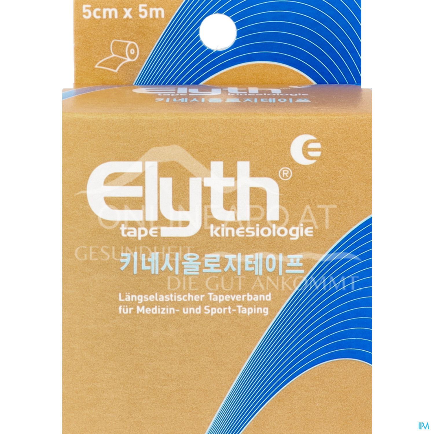 ELYTH Tape Kinesiologie 5 cm x 5 m - Neutral
