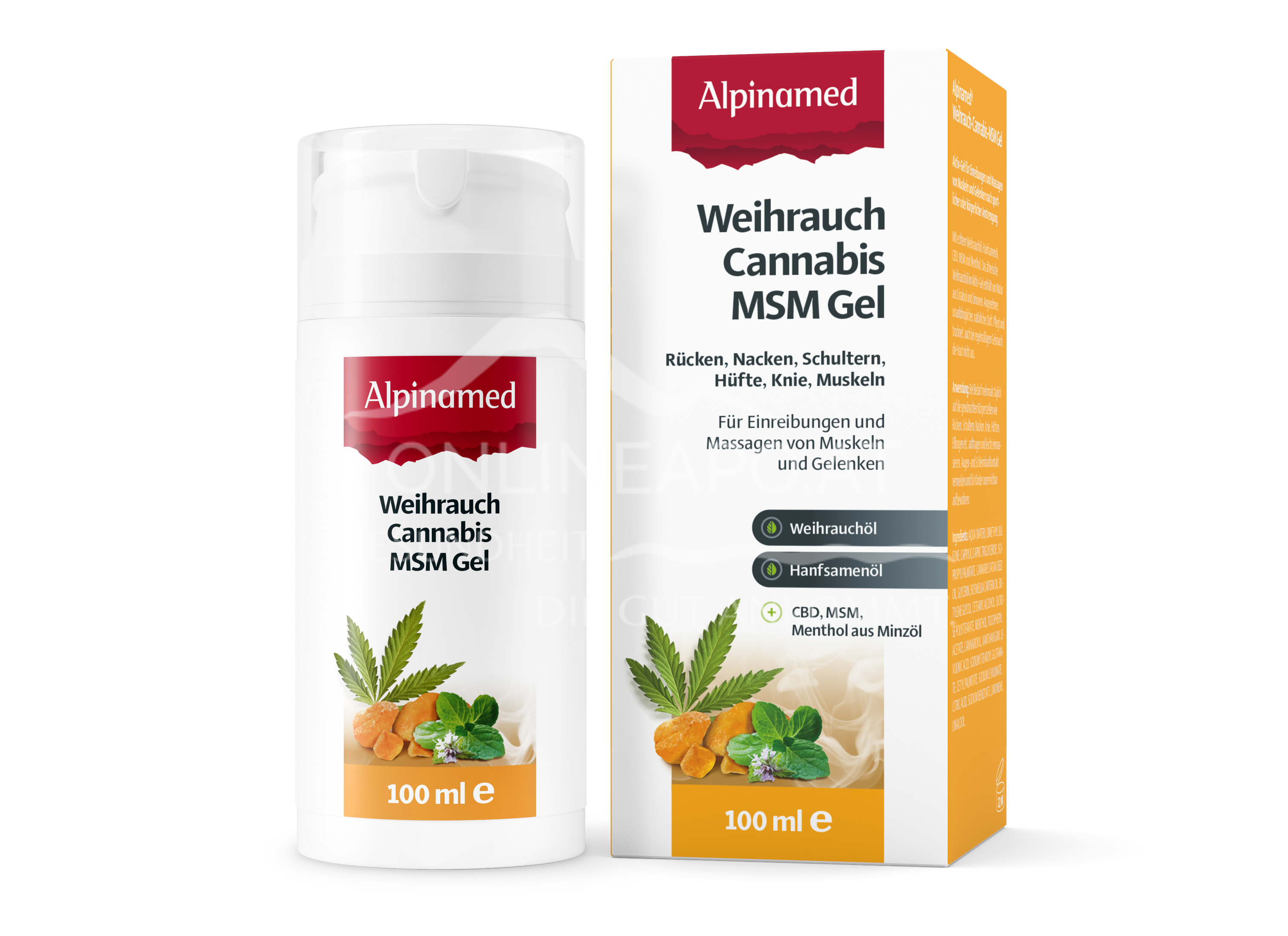 Alpinamed® Weihrauch-Cannabis-MSM Gel
