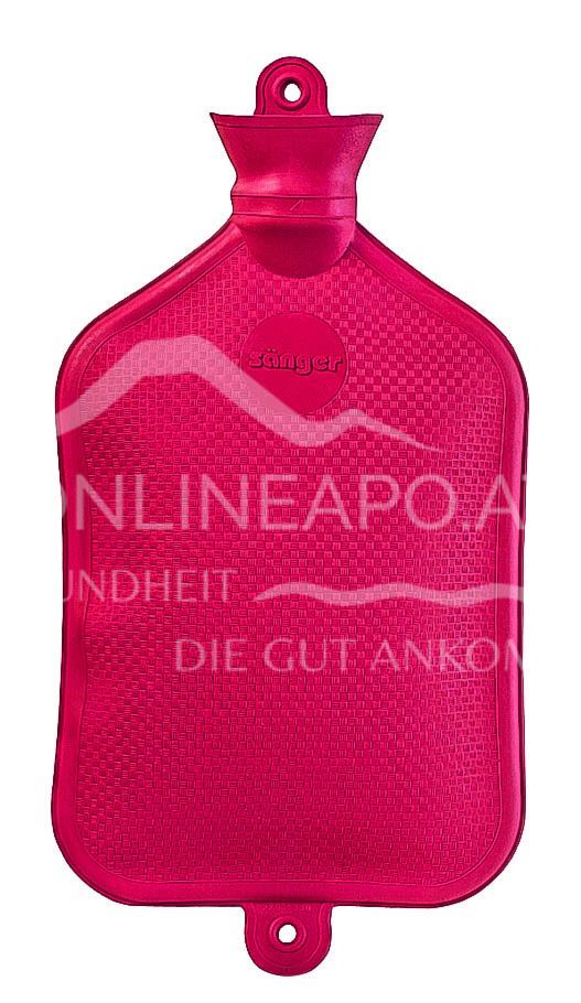 Sänger 3 Liter Wärmflasche, rot, 45 x 23,5 cm