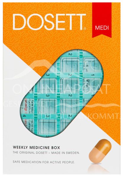 Dosett® Medi Medikamentendispenser für 7 Tage - Mint