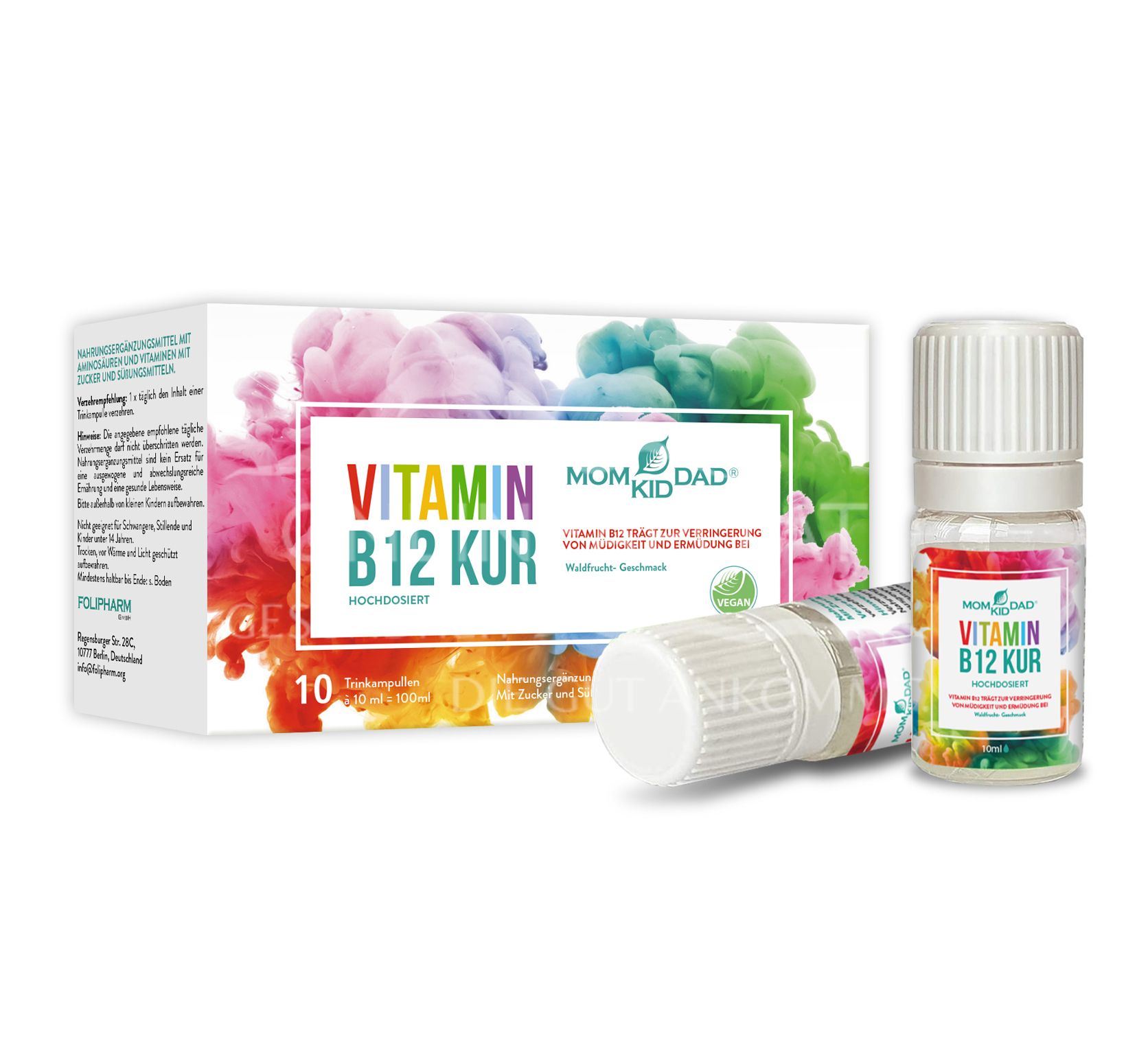 MomKidDad – Vitamin B12-Aufbaukur Trinkampullen 10 ml