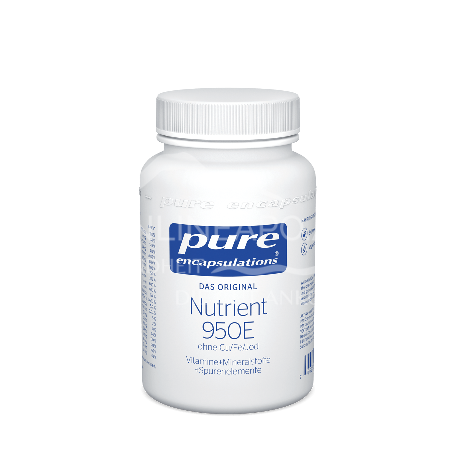 pure encapsulations® Nutrient 950E ohne Cu/Fe/Jod