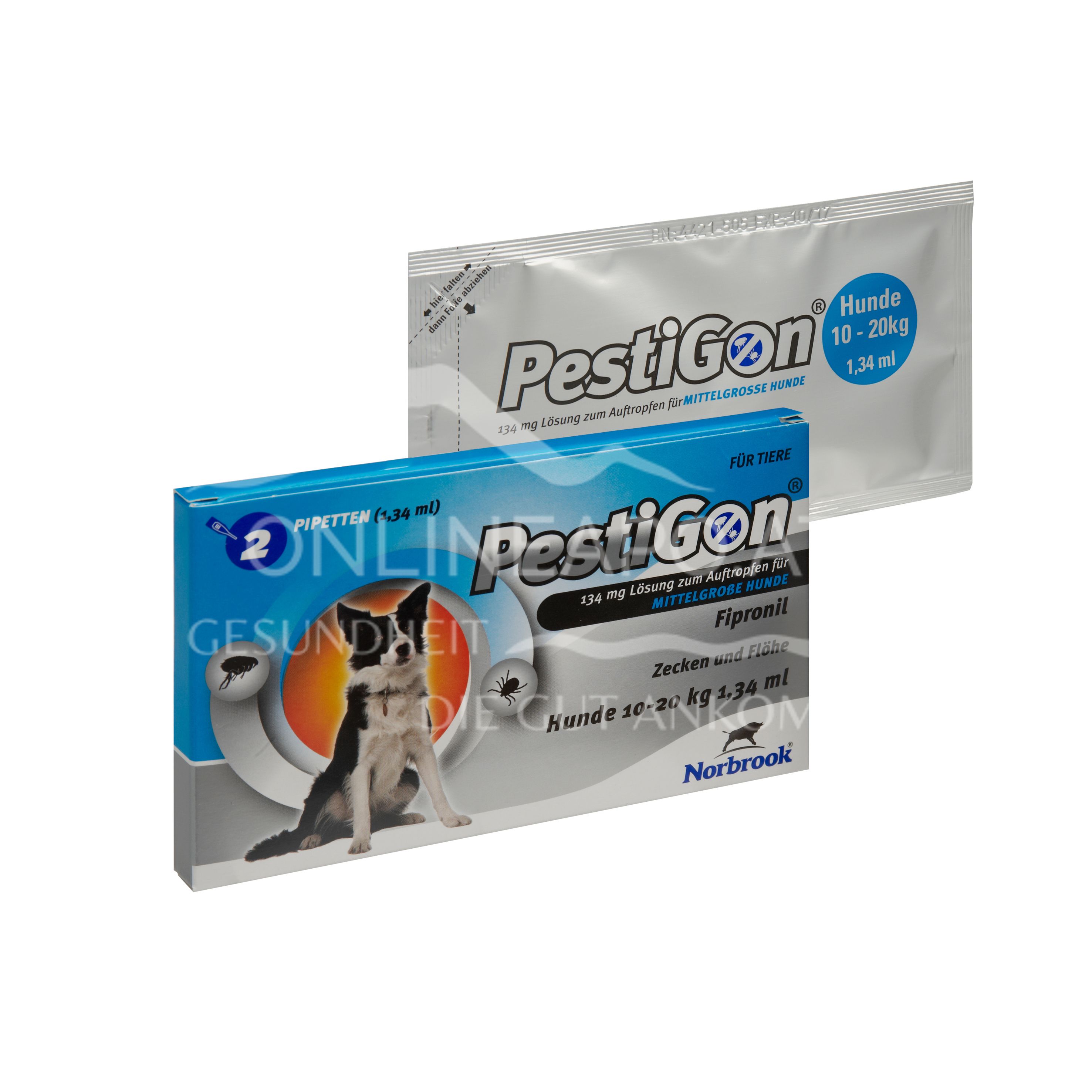 Pestigon 134 mg Lösung zum Auftropfen für mittelgroße Hunde
