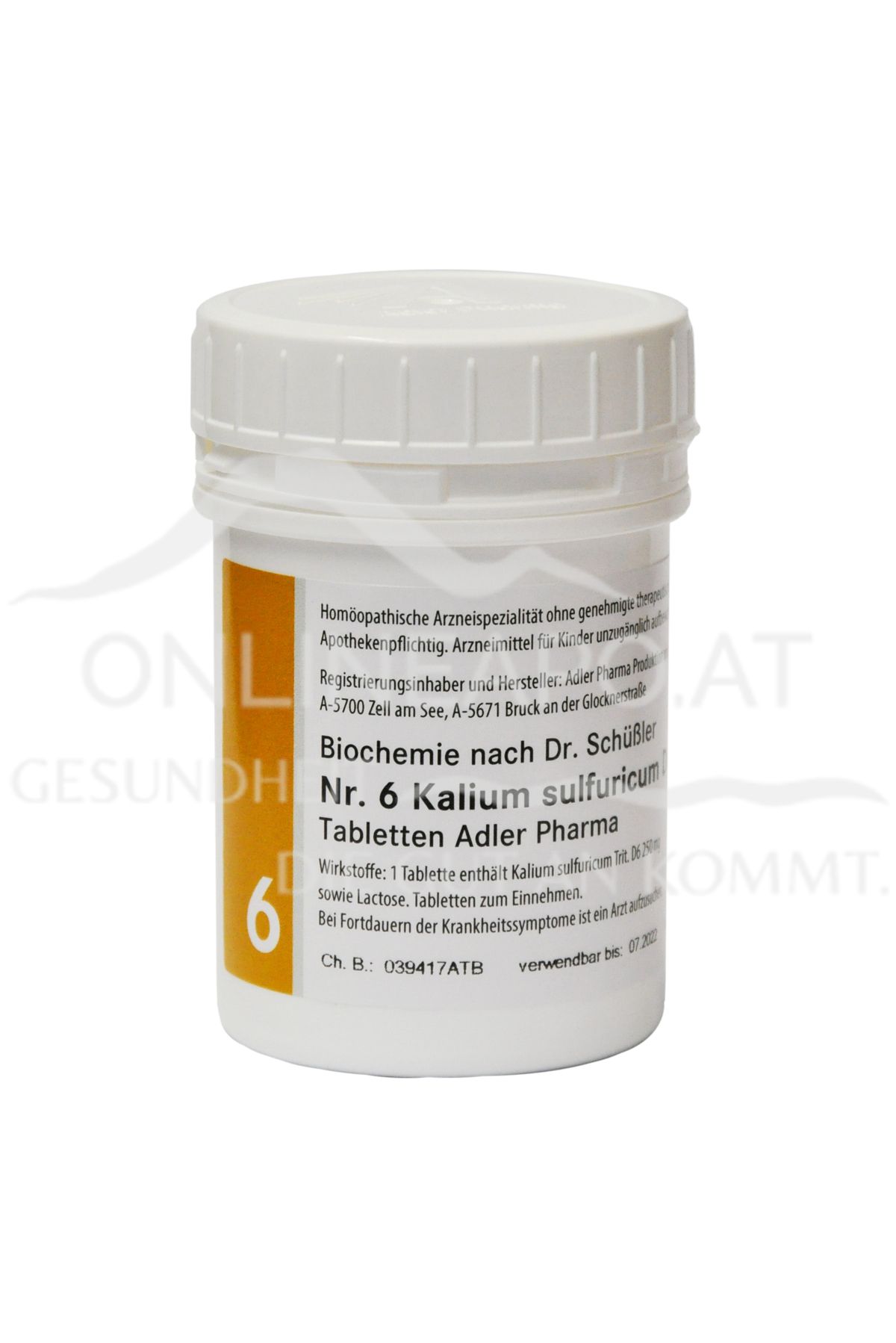 Schüßler Salz Adler Nr. 6 Kalium sulfuricum D6 Tabletten