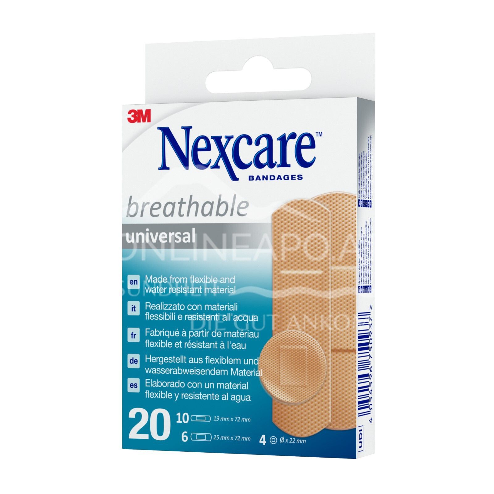 3M Nexcare™ Breathable Universal Pflaster, assortiert