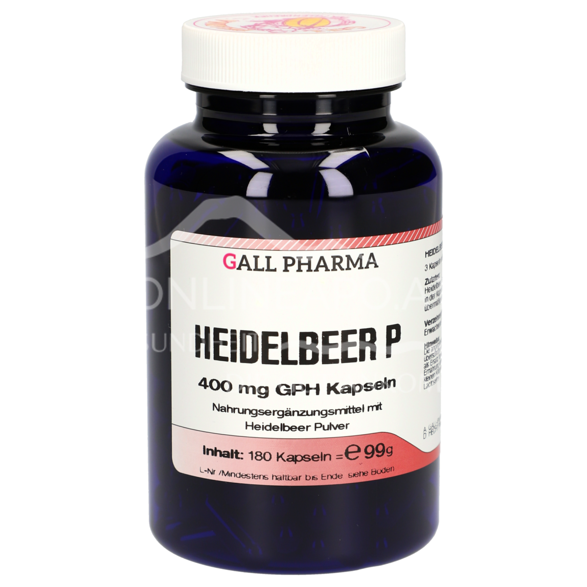 Gall Pharma Heidelbeer Pulver Kapseln