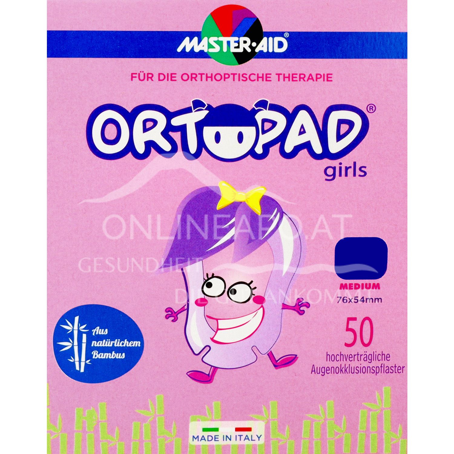 ORTOPAD® girls Augenokklusionspflaster Medium 76 x 54 mm
