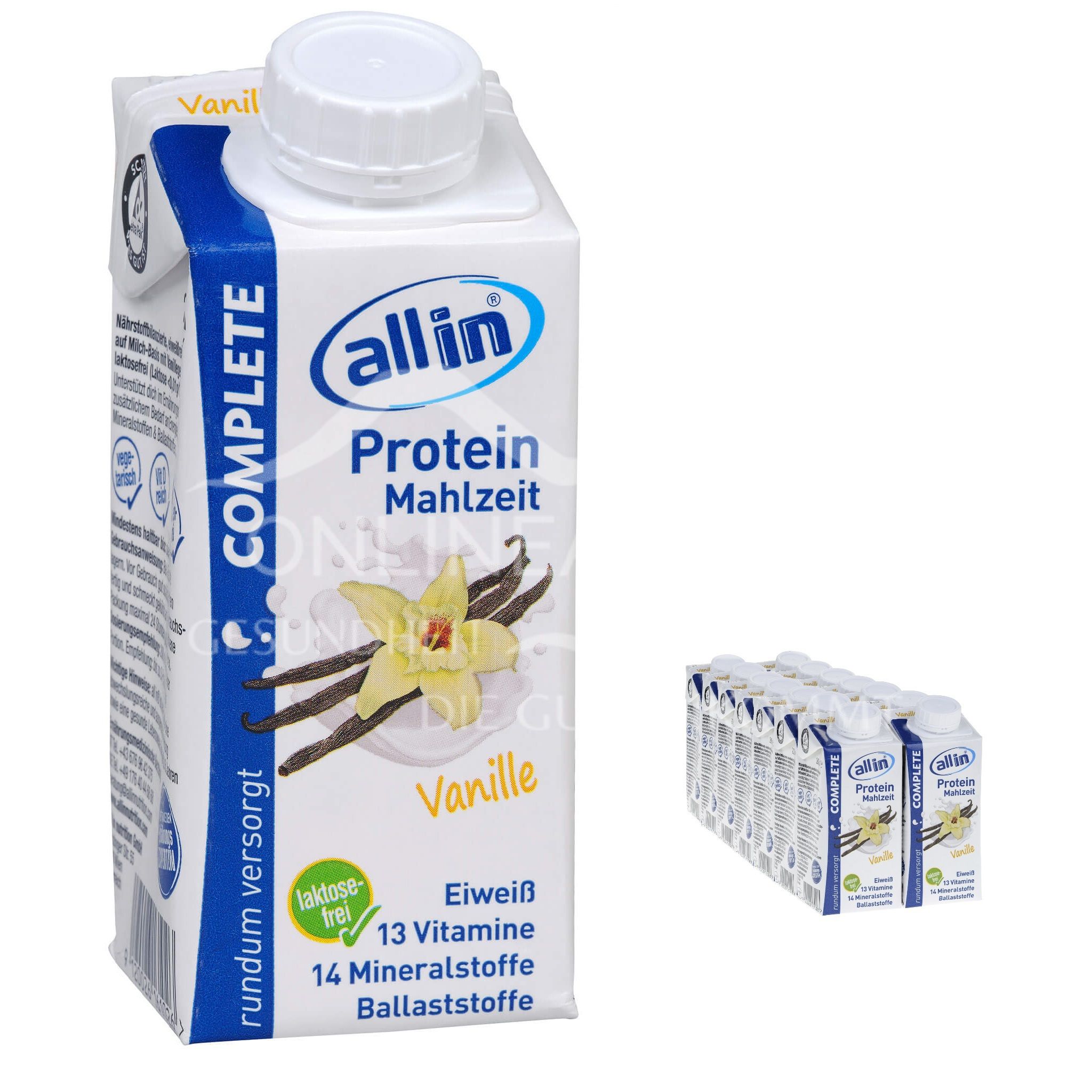 all in® COMPLETE Protein Mahlzeit Vanille (14 x 200 ml)
