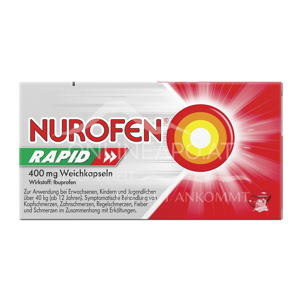 Nurofen® Rapid 400 mg Weichkapseln schnell günstig geliefert