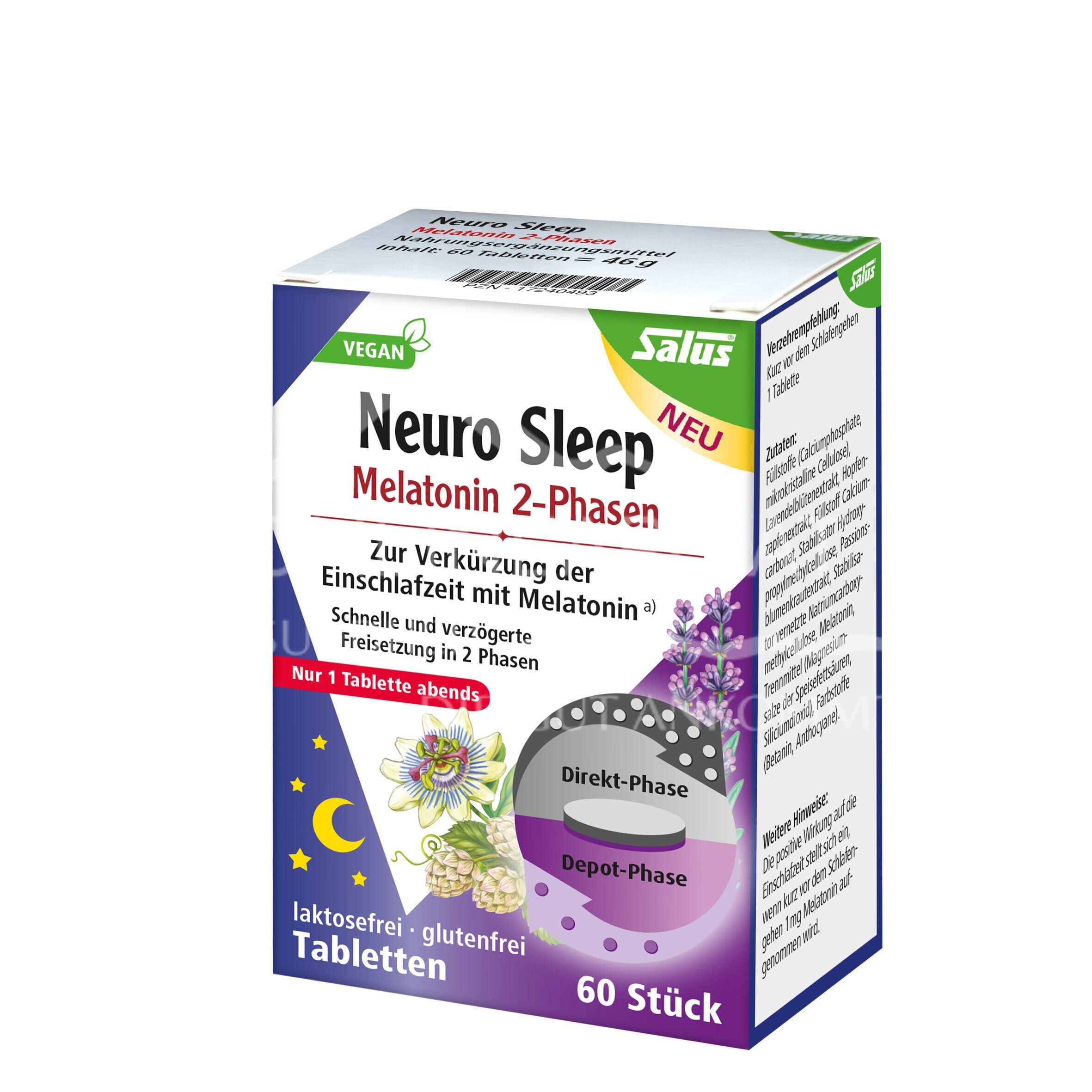 Salus Neuro Sleep Melatonin 2-Phasen Tabletten 1,8 mg